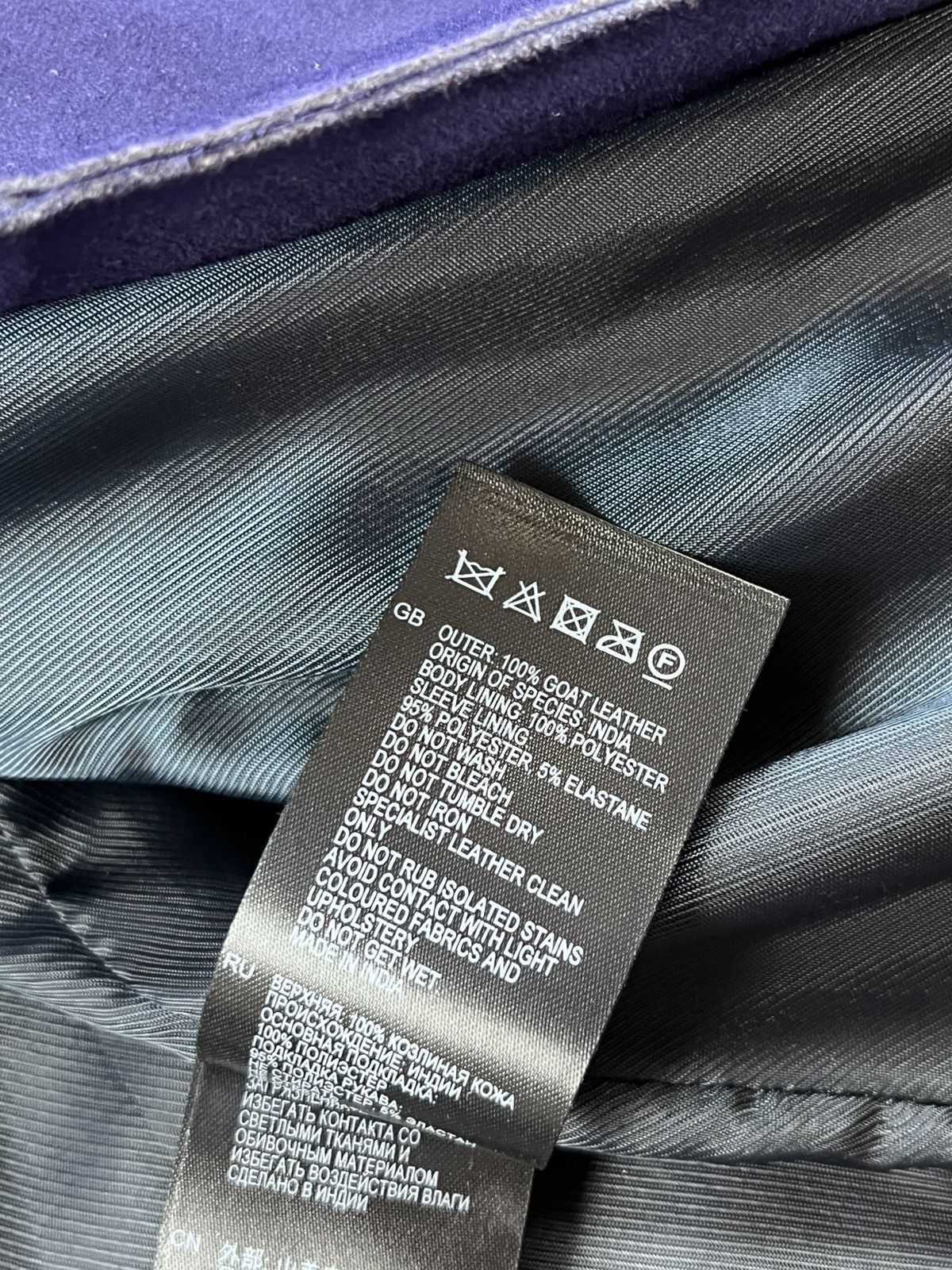 Reiss Vintage Reiss Womens Premium Perfecto SUEDE BIKER JACKET Size M / US 6-8 / IT 42-44 - 14 Thumbnail