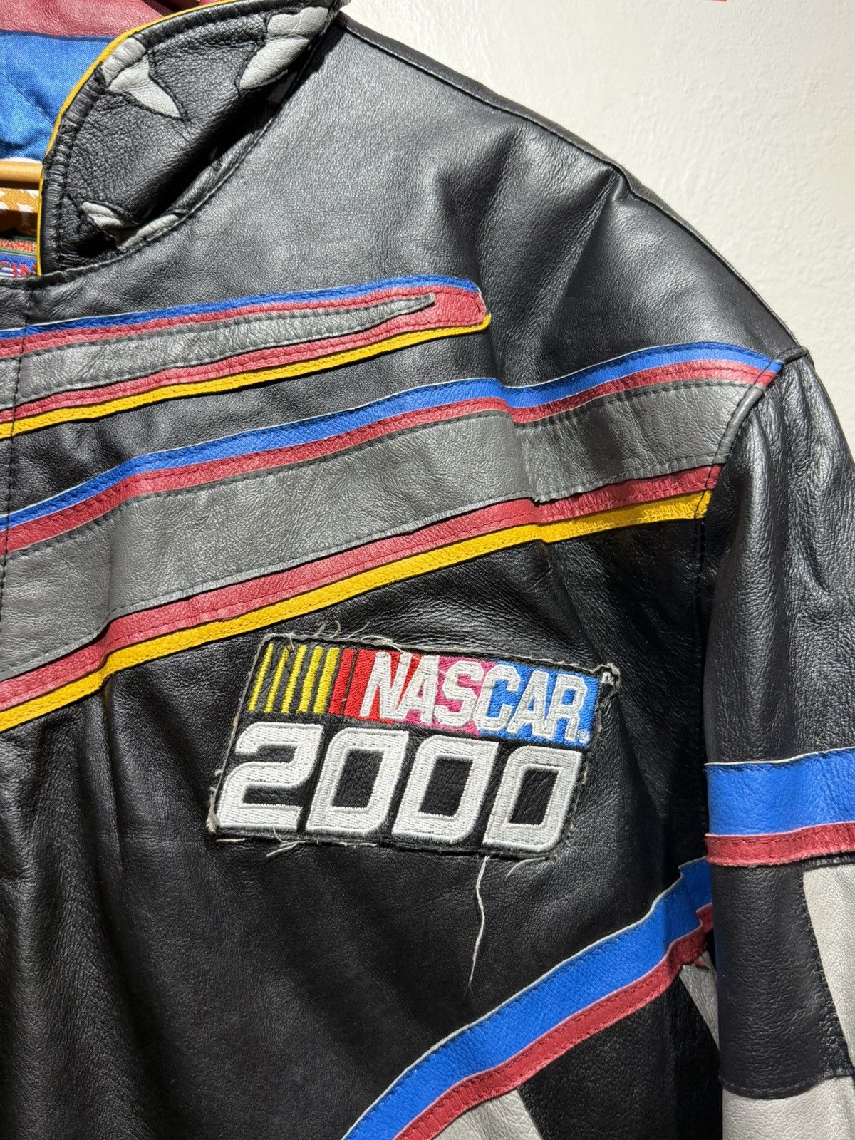Jeff Hamilton Vintage Jeff Hamilton Nascar Leather jacket Size US L / EU 52-54 / 3 - 10 Thumbnail