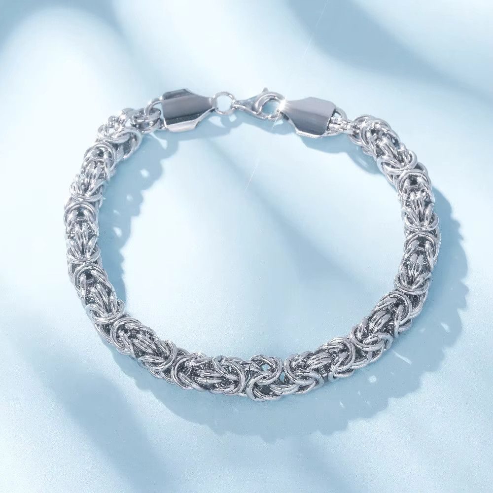 Jewelry Polished Miami Cuban Smooth Chain Bracelet Size ONE SIZE - 1 Thumbnail