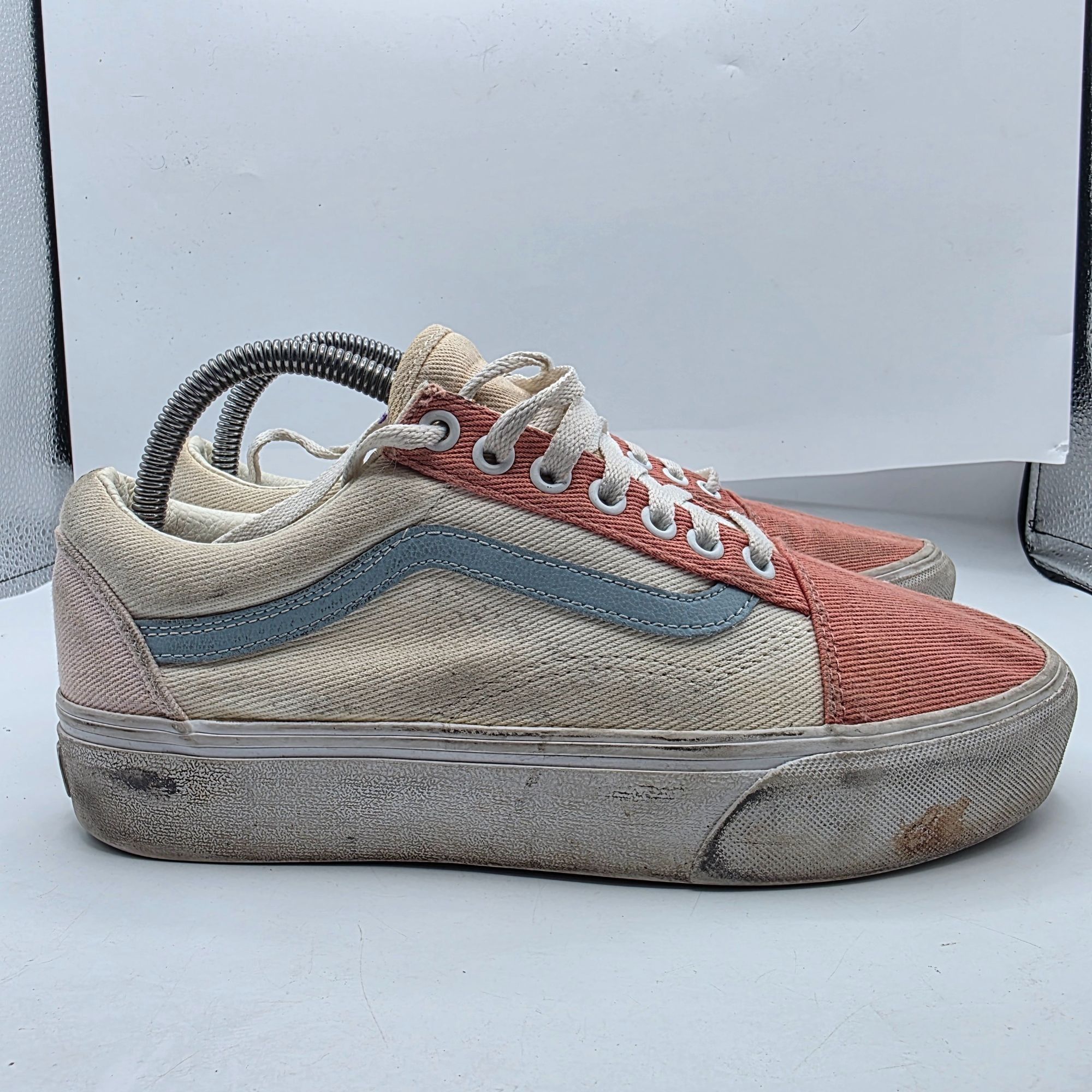 Vans Vans Old Skool Platform Womens 9 Pastel Twill Sneakers Coral Size US 7.5 / IT 37.5 - 13 Thumbnail