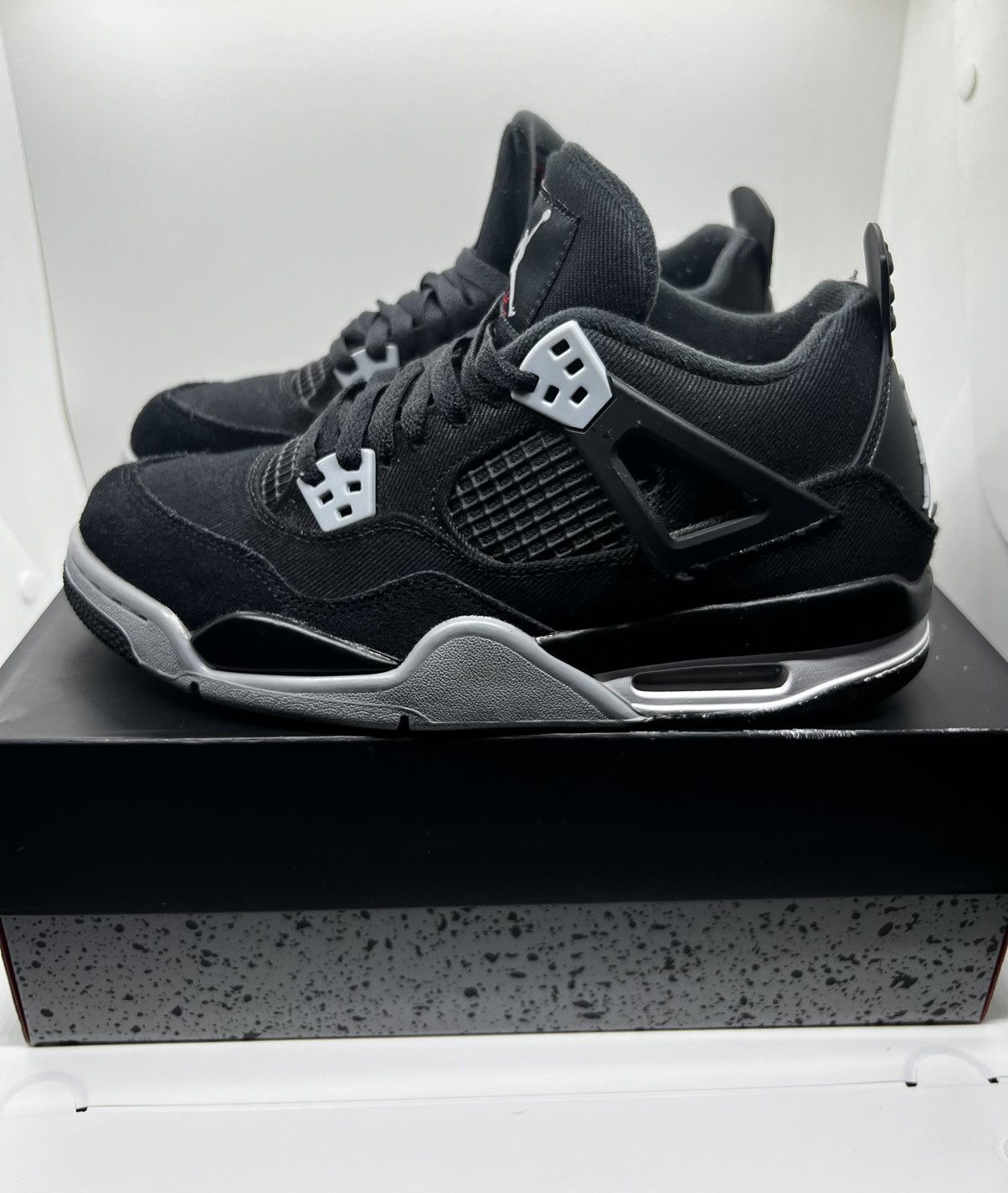 Jordan Brand Air Jordan 4 Retro SE Black Canvas (GS) Size US 7 / EU 40 - 5 Thumbnail