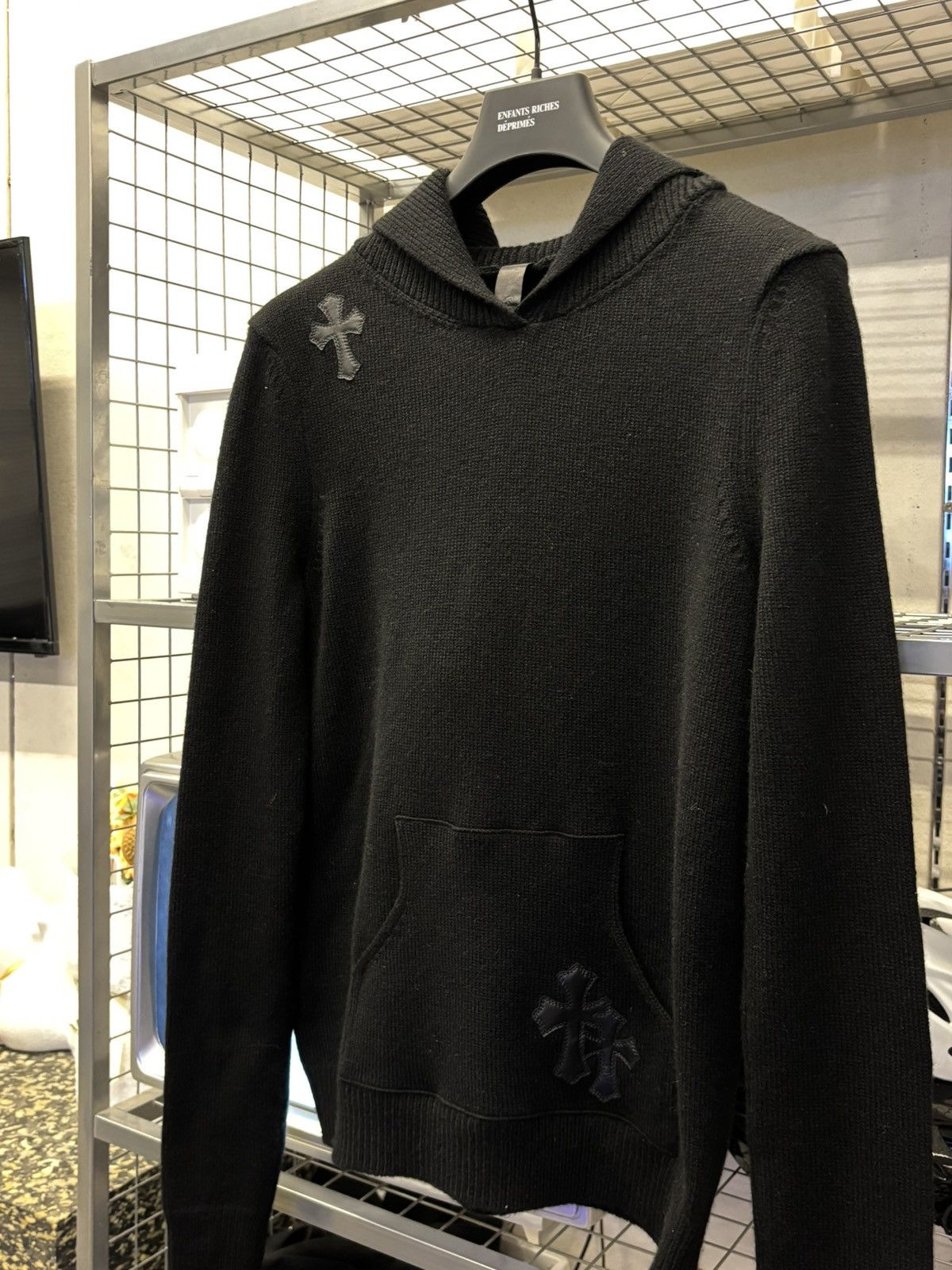 Chrome Hearts chrome hearts cross patches cashmere sweater Size US XS / EU 42 / 0 - 5 Thumbnail