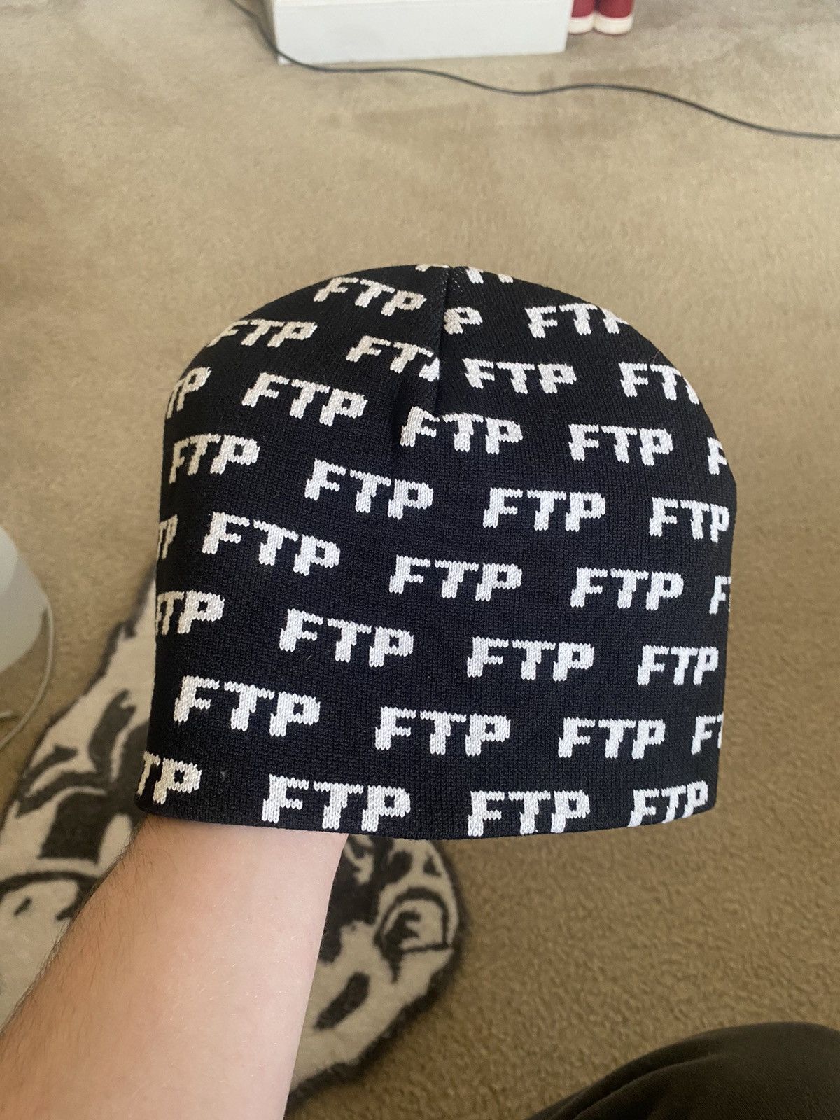 FTP 2024 All Over Logo Beanie Hat NEW DEADSTOCK f*ck the population supreme