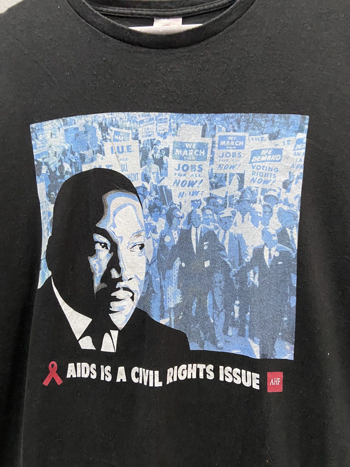 Civil Regime DR MARTIN LUTHER KING AIDS IS A CIVIL RIGHT ISSUE TEE SHIRT Size US XXL / EU 58 / 5 - 2 Thumbnail