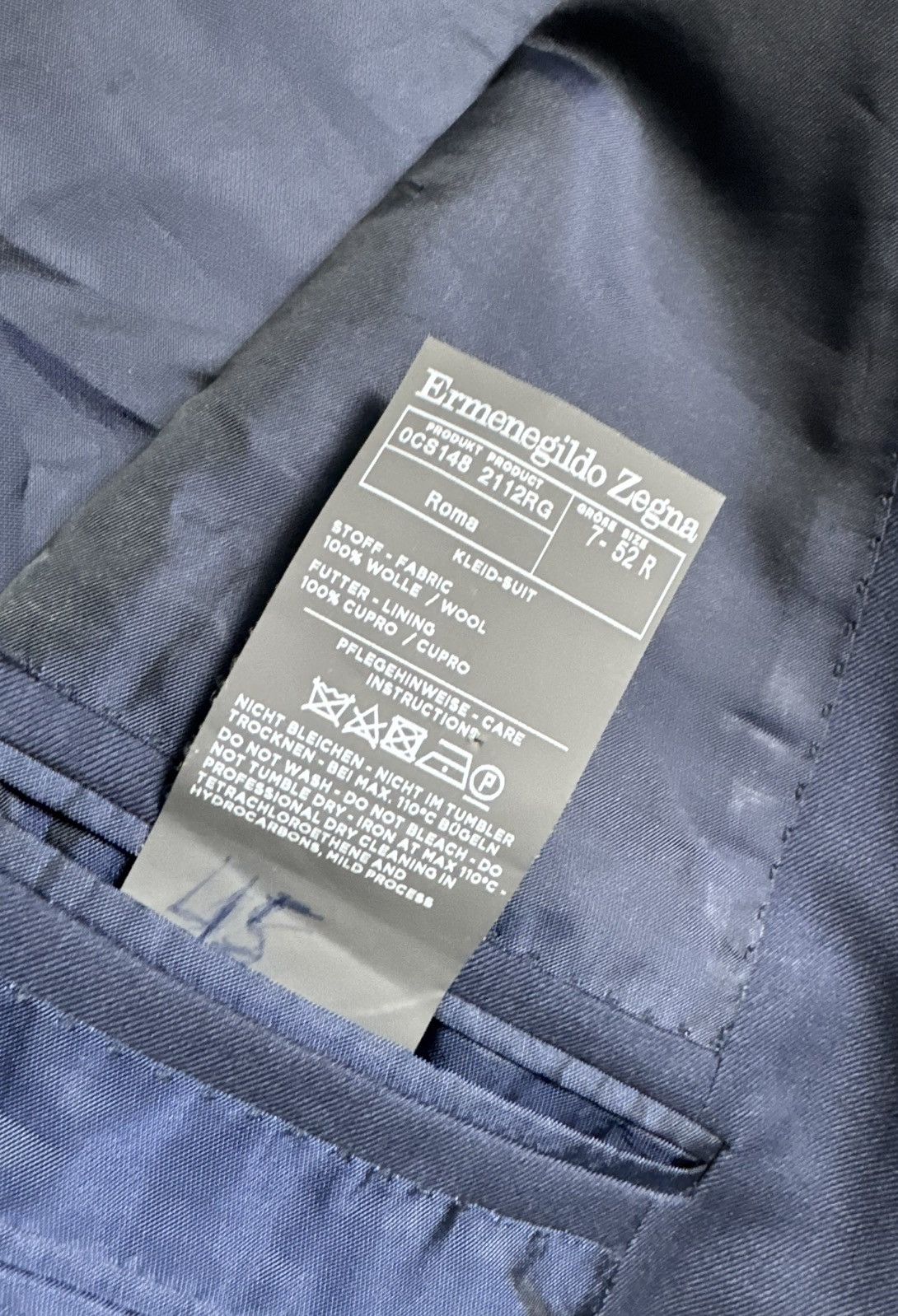 Ermenegildo Zegna Ermenegildo Zegna Luxury Vintage Wool Blazer Size 52R Size 52R - 9 Thumbnail
