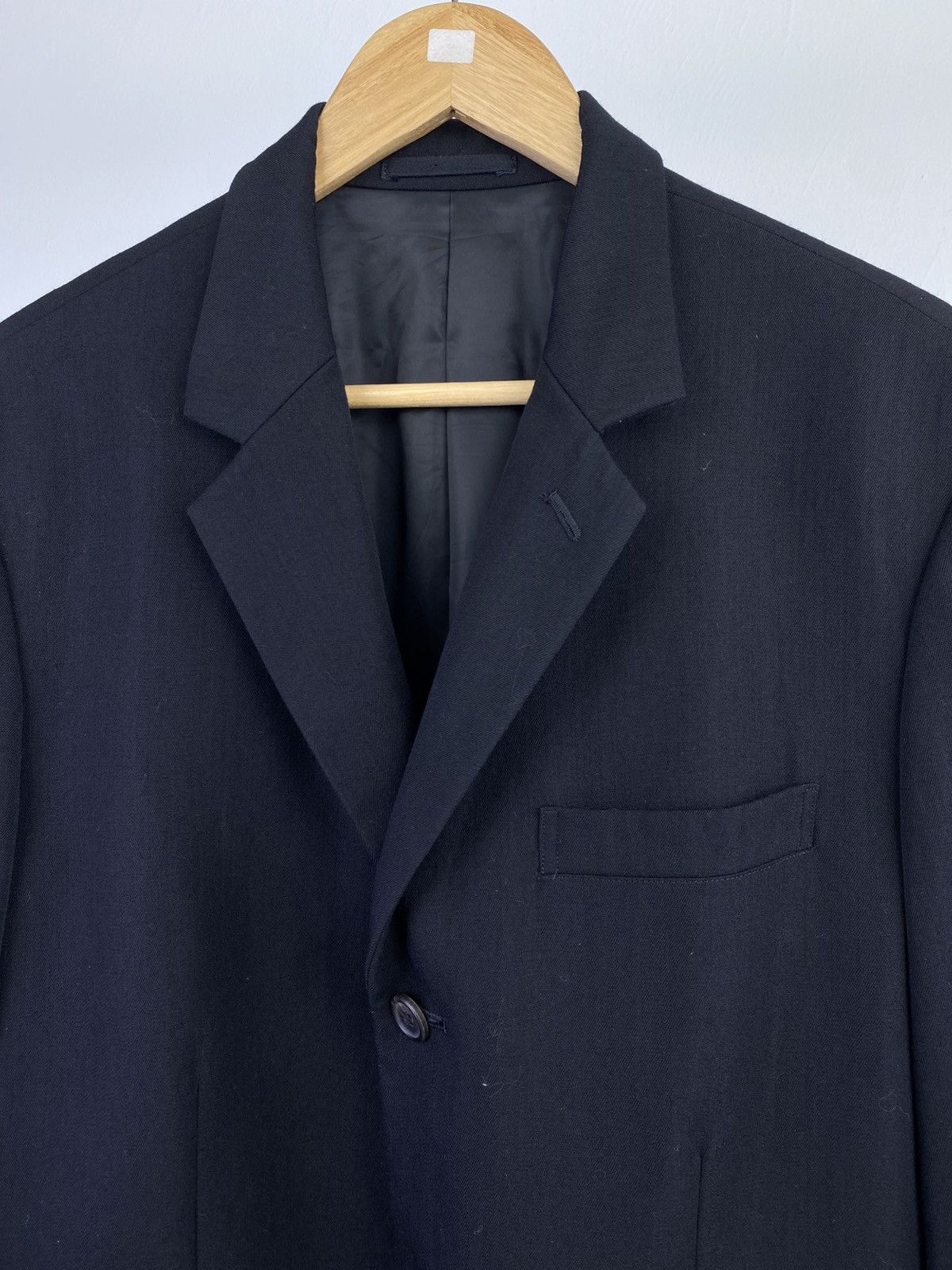 Yohji Yamamoto 90's Y's for Men by Yohji Yamamoto Wool Black Blazer Jacket Size US S / EU 44-46 / 1 - 2 Thumbnail