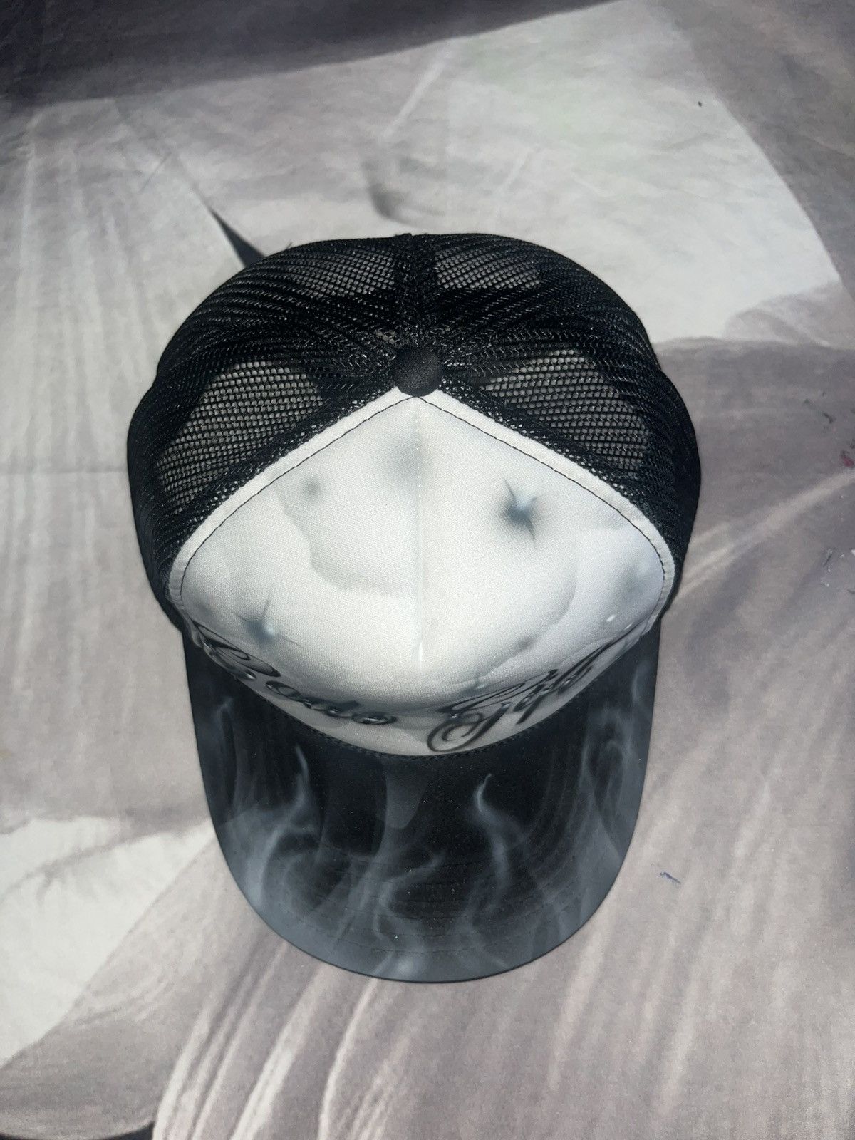 Other GODS GIFT Airbrushed 5 panel SnapBack Trucker Hat handpaintd Size ONE SIZE - 4 Thumbnail