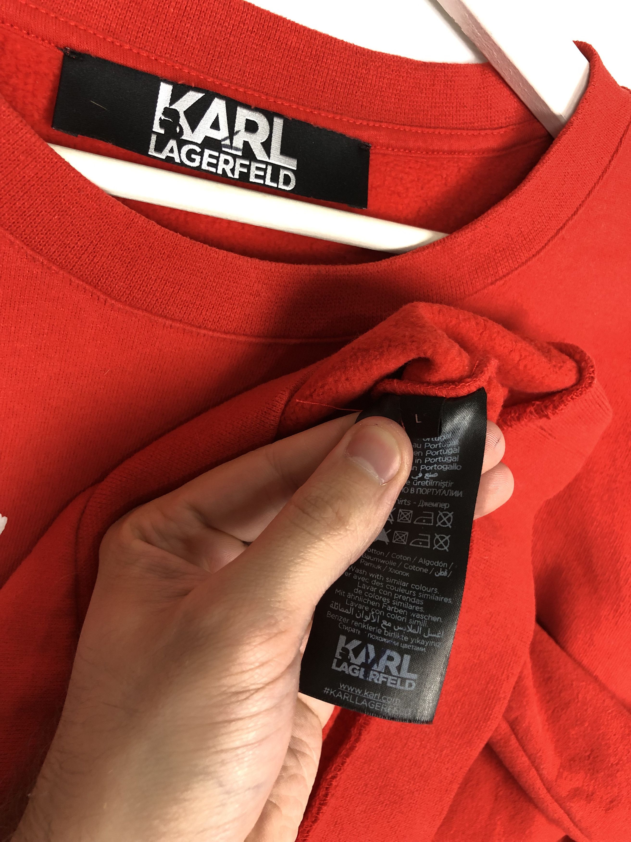 Karl Lagerfeld Karl Lagerfeld Sweatshirt Crewneck Center Logo Orange L Size US L / EU 52-54 / 3 - 7 Thumbnail
