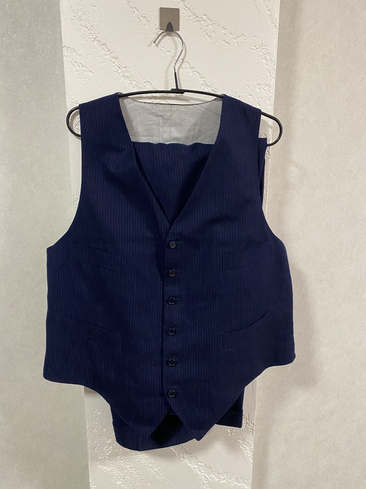 Cesare Attolini Sartoria Attolini Napoli 3 piece Wool Stripe Suit Size: 55 Size 44R - 11 Thumbnail