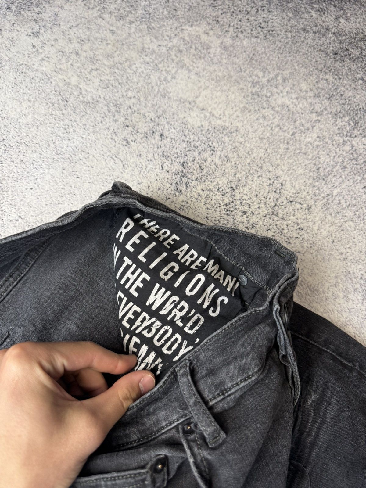 Japanese Brand Vintage True Religion Black Jeans Chief Keef Awant Garde Size US 36 / EU 52 - 23 Thumbnail