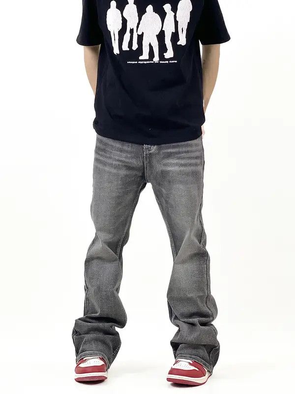 VIBE washed faded skate flared jeans Size US 30 / EU 46 - 1 Thumbnail