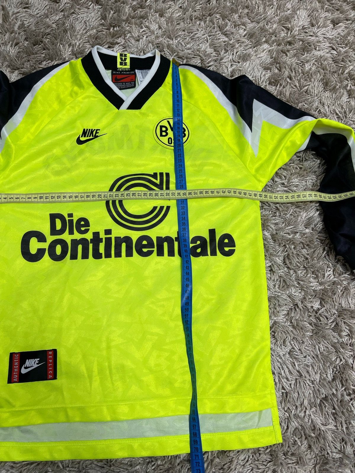 Vintage NIKE BORUSSIA DORTMUND 1995 /96 SHIRT FOOTBALL SOCCER JERSEY Size US XS / EU 42 / 0 - 13 Thumbnail