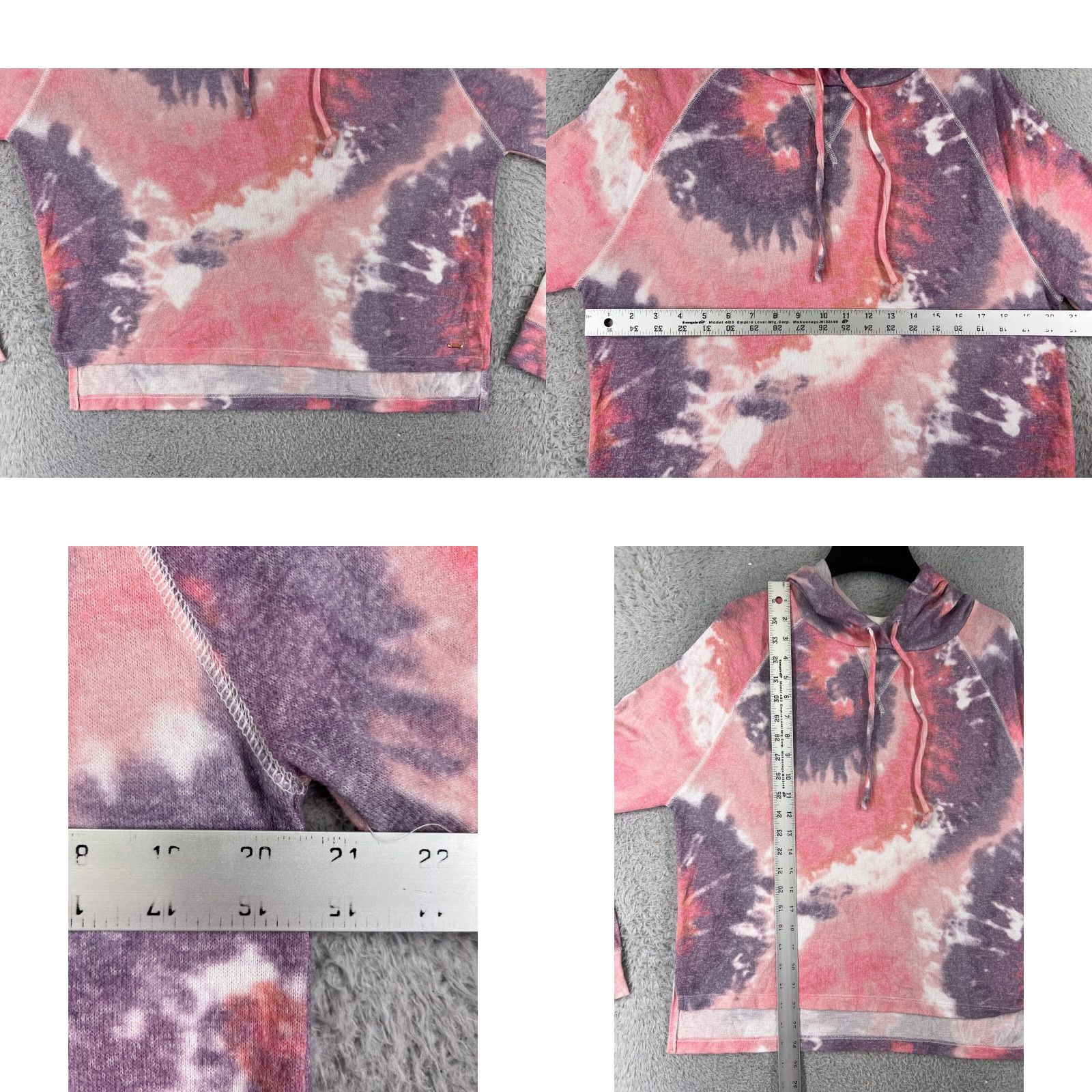 Victoria's Secret Victoria's Secret PINK Hoodie Women Small Pink Purple Tie Dye Pullover Hooded Jacket Zipper VSUS Visco se Size S / US 4 / IT 40 - 8 Thumbnail