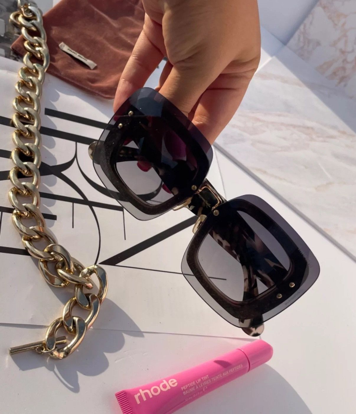Miu Miu Miu miu sunglasses SMU01R Size ONE SIZE - 15 Thumbnail