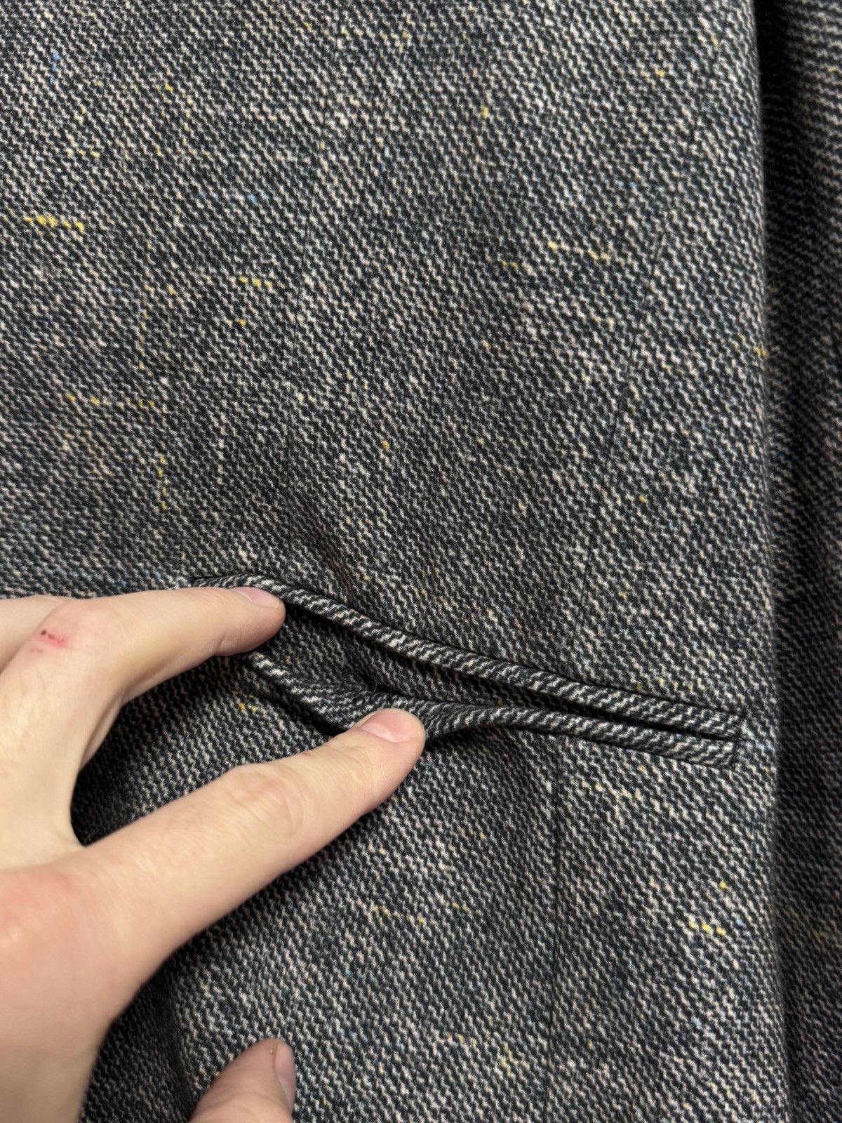 CIRCOLO 1901ダークグレー ジャケット Circolo 1901 Wool Blue/Gray Blazer Jacket