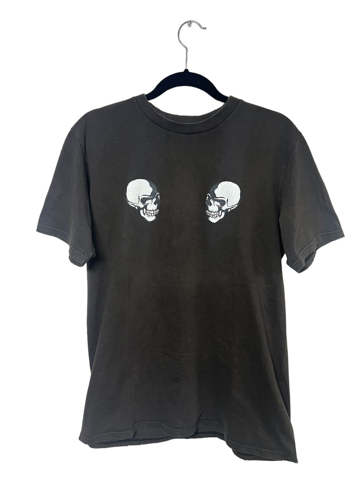 image of Number N Ine Number (N)Ine “The Clash” Double Skull Tee in Brown, Men's (Size Large)