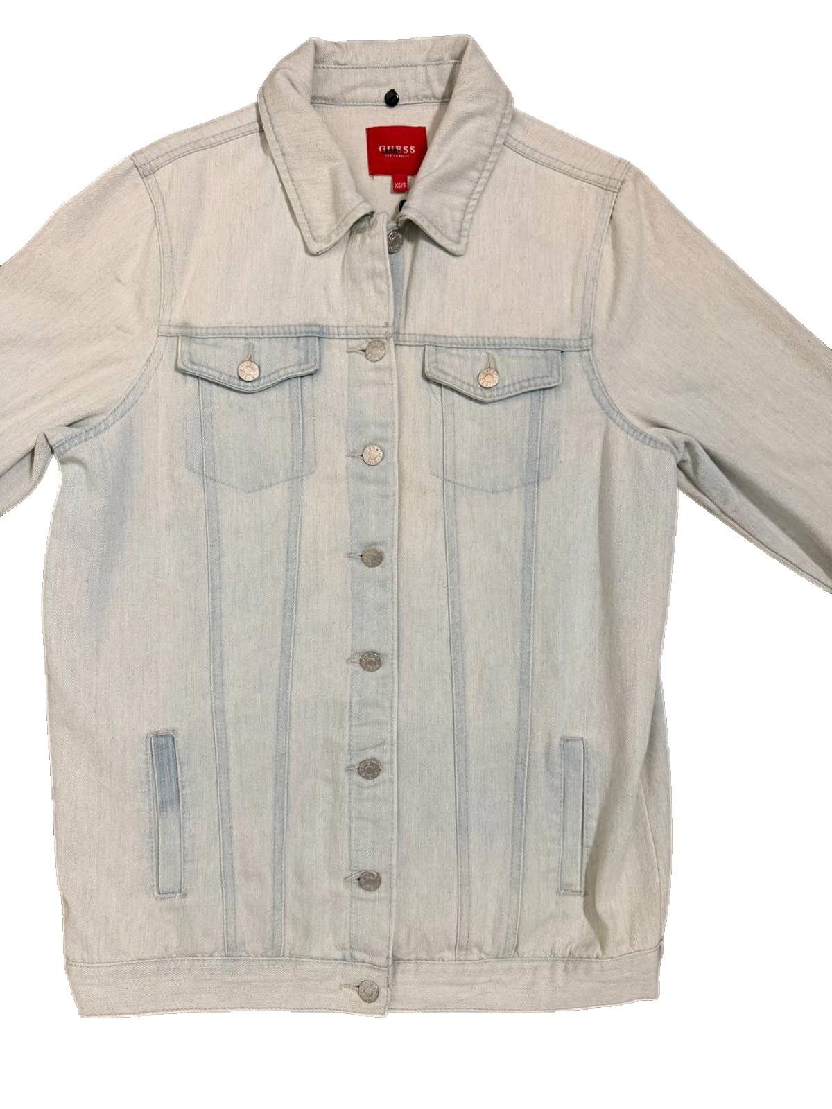 Guess Guess Light Wash Denim Trucker Jacket – Size XS/S Size S / US 4 / IT 40 - 2 Thumbnail