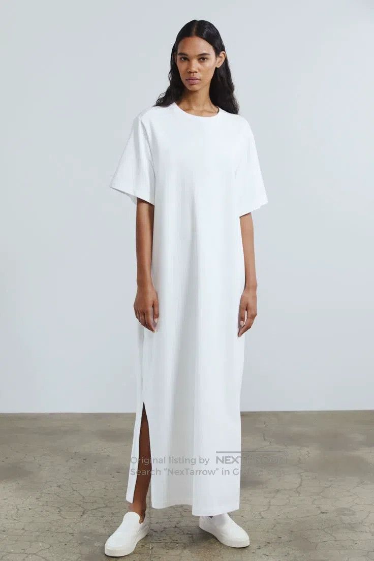 The Row The row Side Slit T-Shirt Dress Size XS / US 0-2 / IT 36-38 - 7 Thumbnail