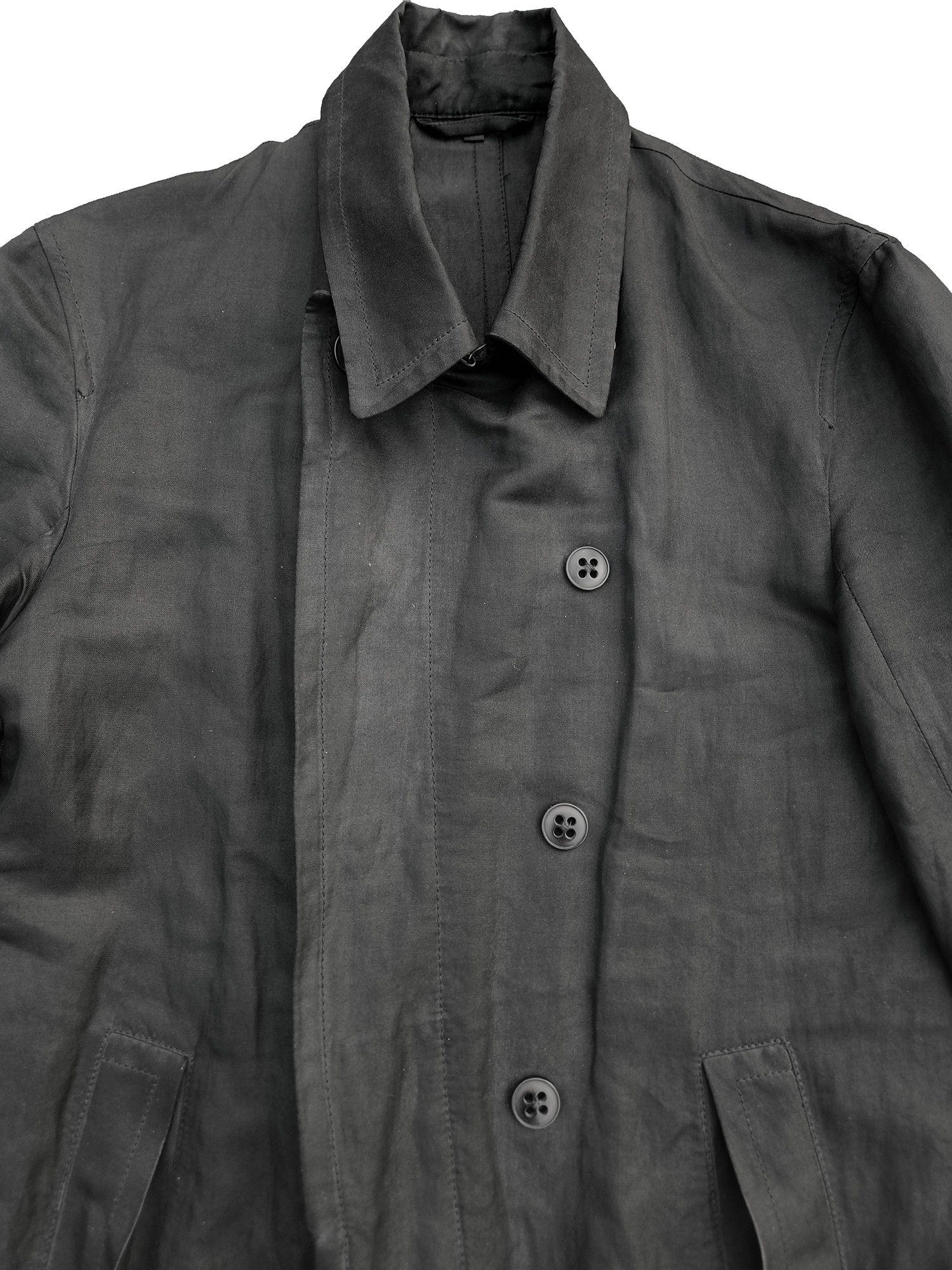 Ann Demeulemeester Ann Demeulemeester Double-Breasted Silk Jacket Size US XS / EU 42 / 0 - 3 Thumbnail