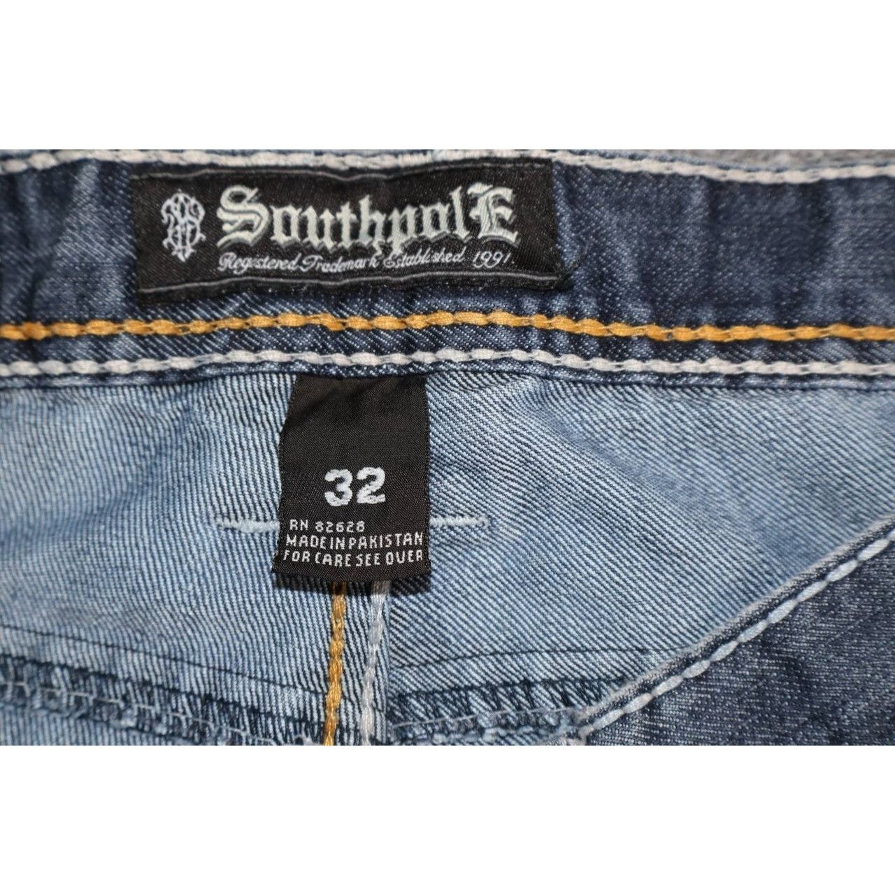 Southpole Faded Blue Southpole Denim Back Pocket Embroidery Size US 32 / EU 48 - 3 Thumbnail