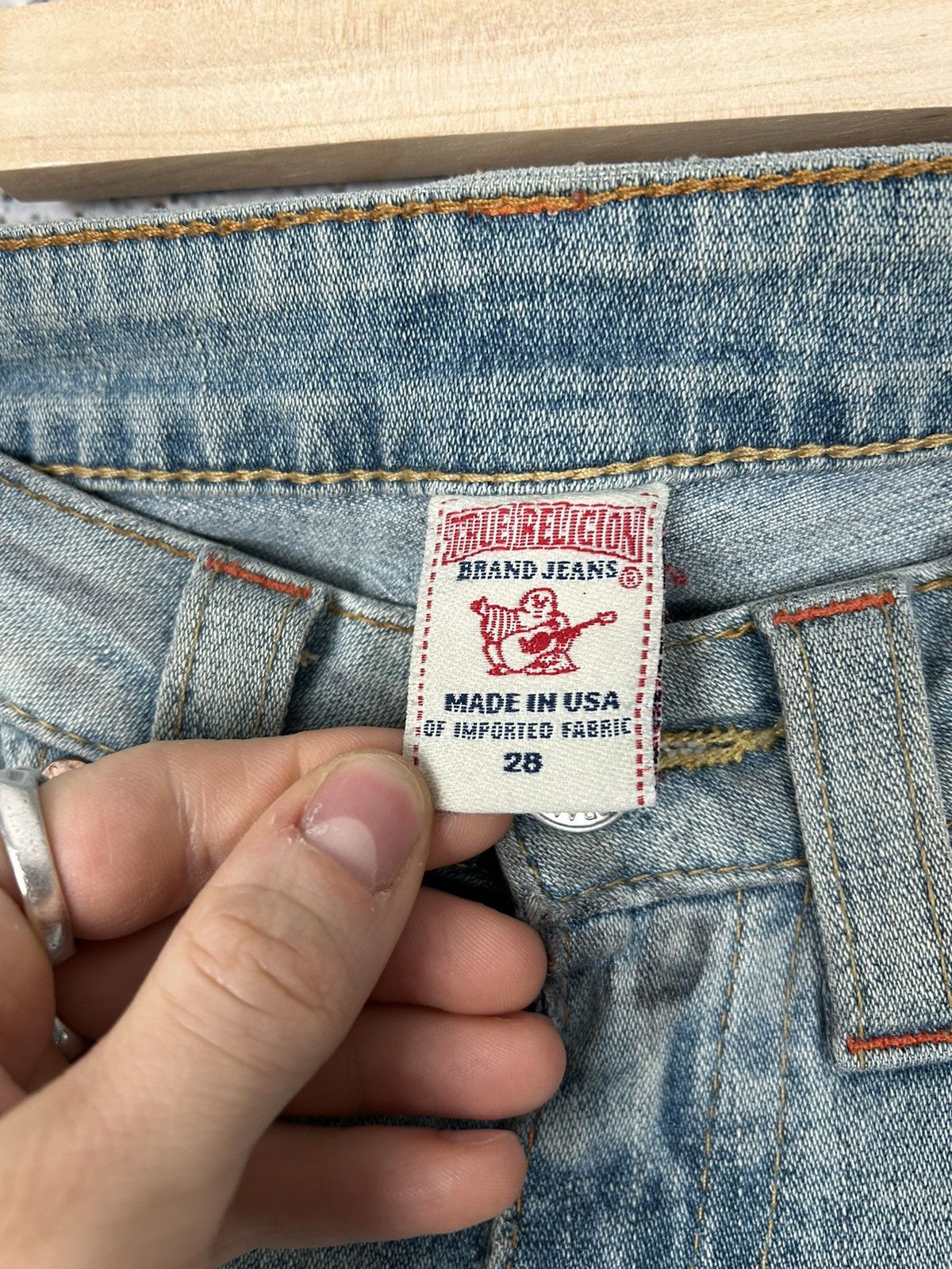 True Religion Vintage True Religion Made In USA Jeans Denim Y2K Punk Hype Size US 28 / EU 44 - 7 Thumbnail