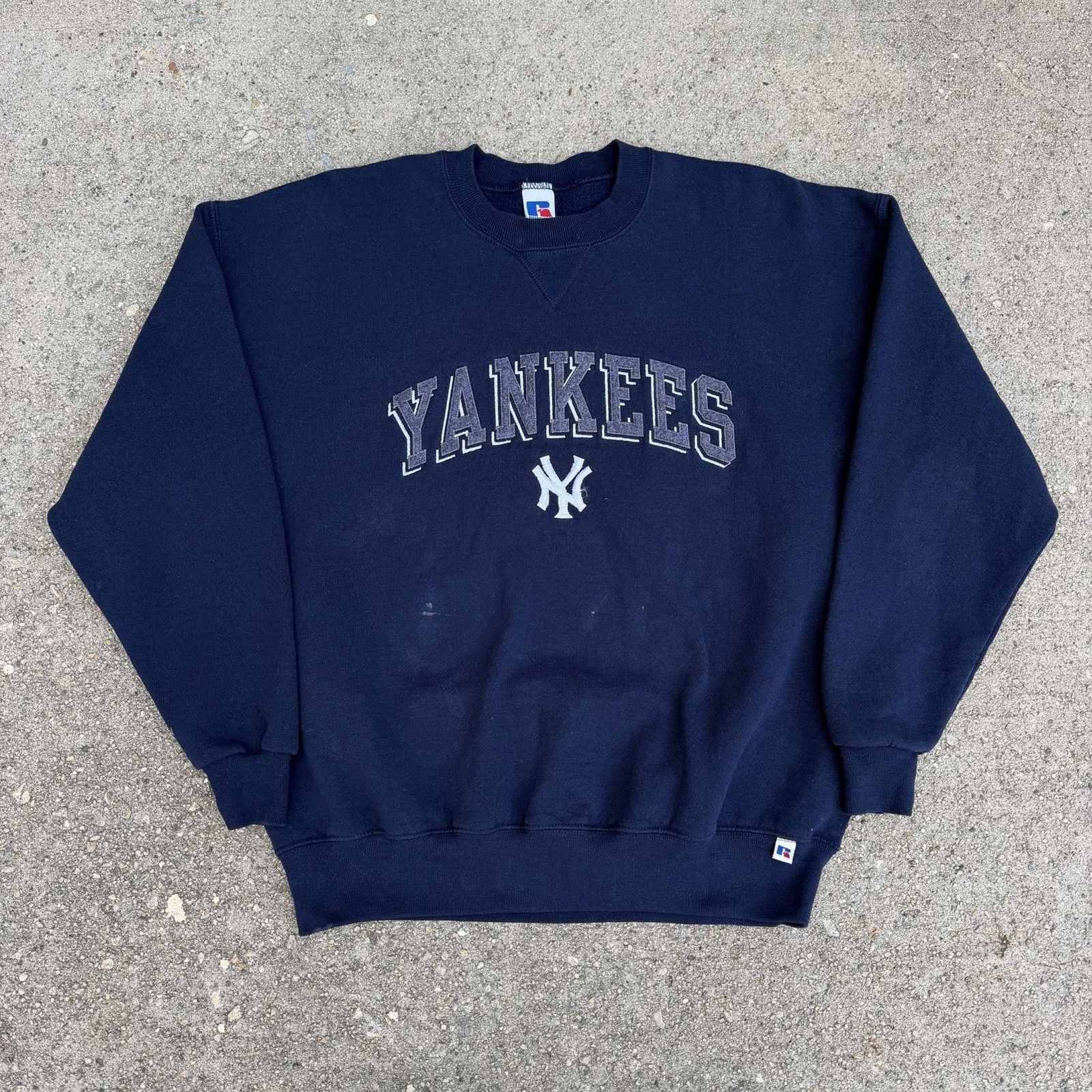 Russell Athletic × Streetwear × Vintage (XL) SICK NY YANKEES Navy