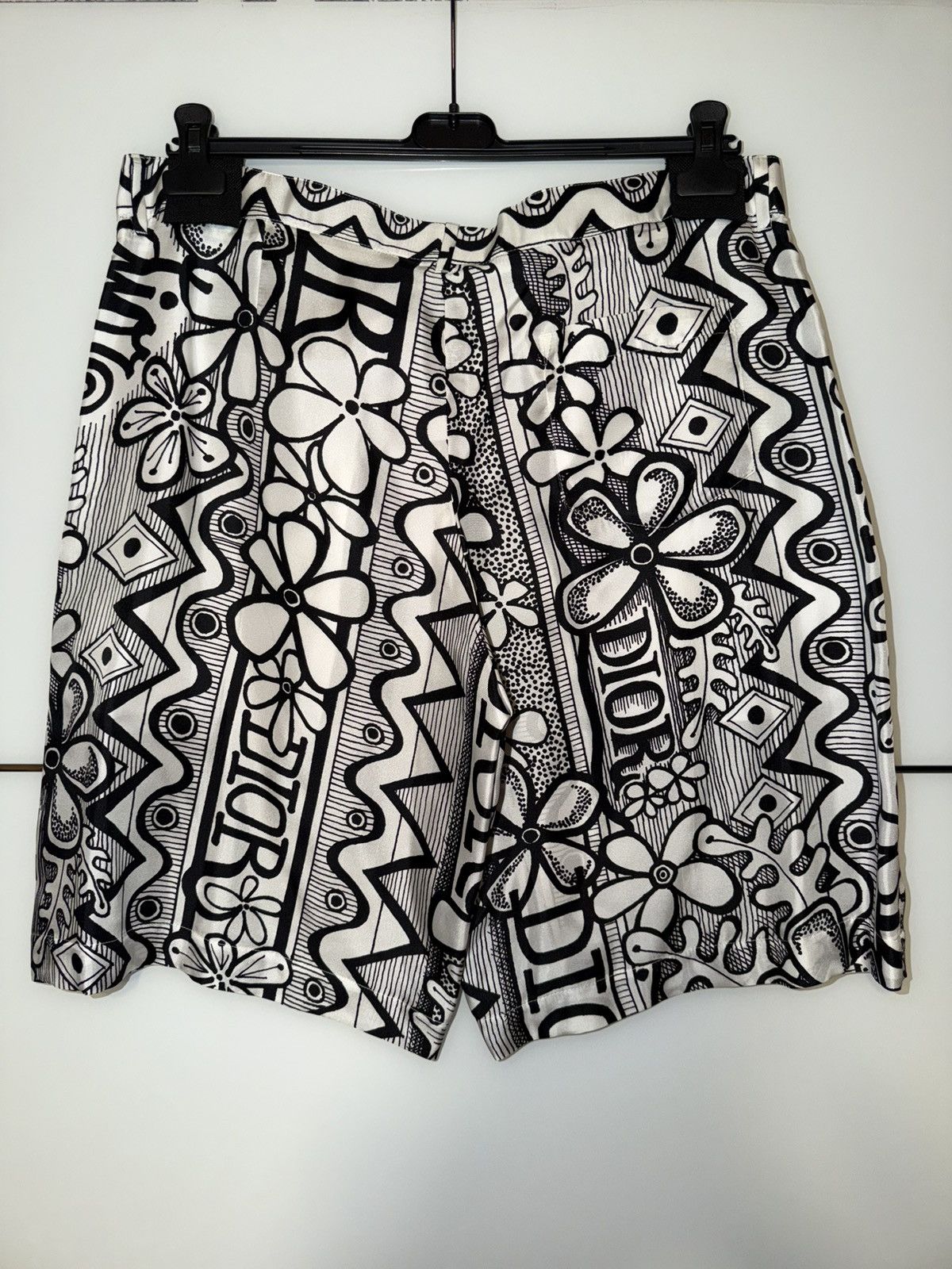 Dior × Stussy Dior Silk Shorts Size US 38 / EU 54 - 4 Thumbnail