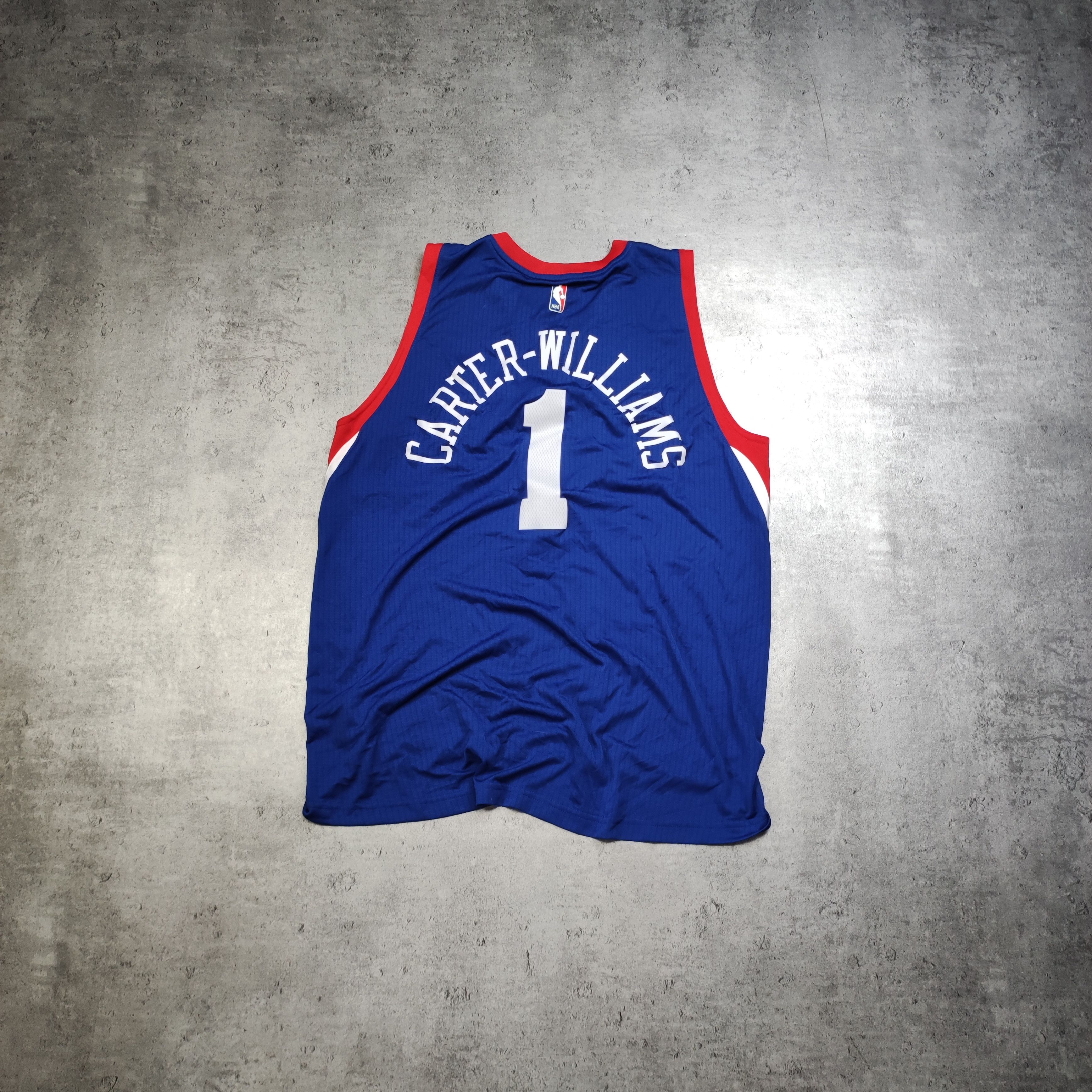 Adidas × NBA × Vintage RARE NBA Sixers Adidas Basketball #1Carter Williams Jersey Size US XL / EU 56 / 4 - 2 Thumbnail