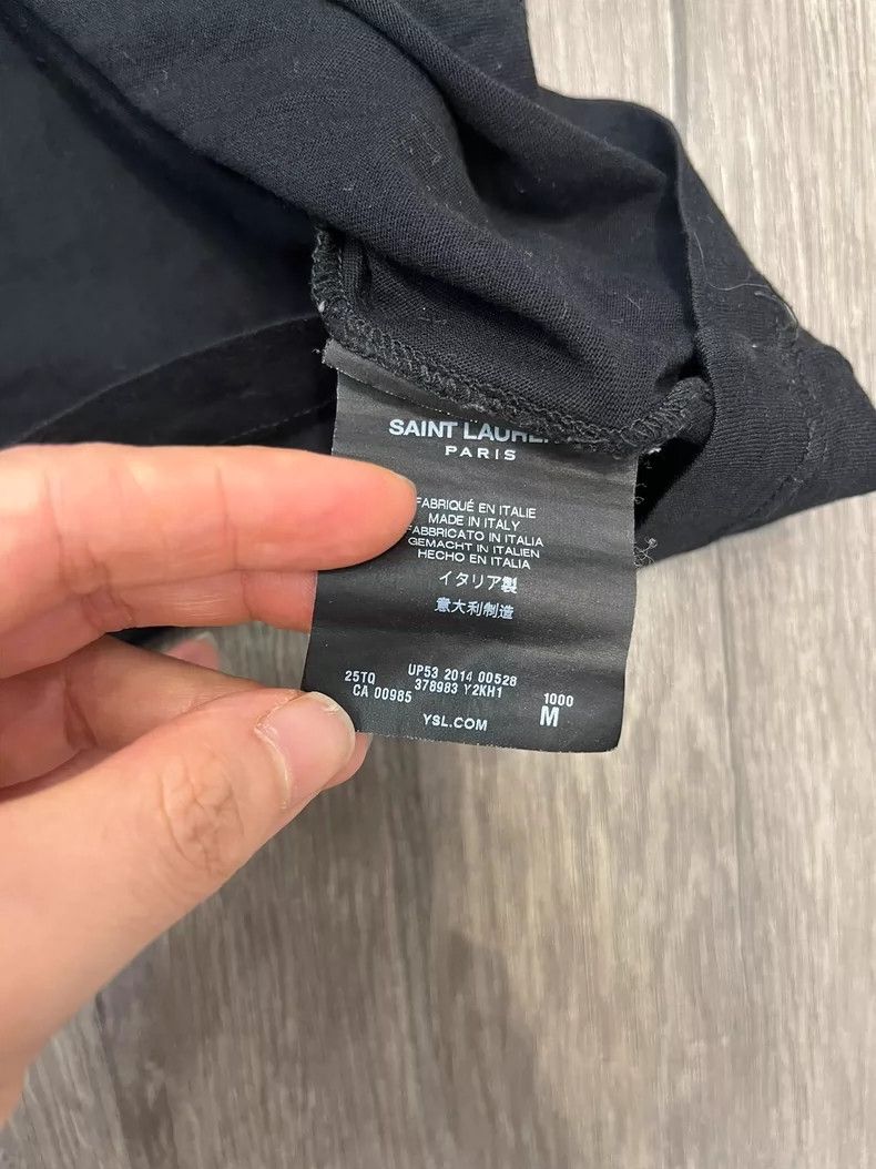 Saint Laurent Paris Saint Laurent Paris Black t-shirt Size M / US 6-8 / IT 42-44 - 4 Thumbnail