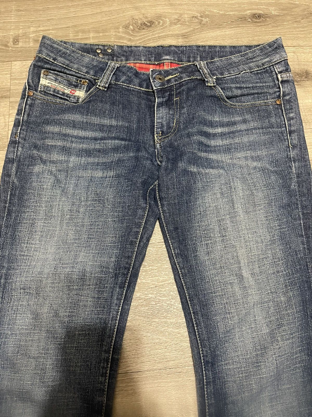 Diesel DIESEL ZATINY RIPPED FLARED VINTAGE Y2K JEANS SIZE 29 Size 24" / US 00 / IT 34 - 9 Thumbnail