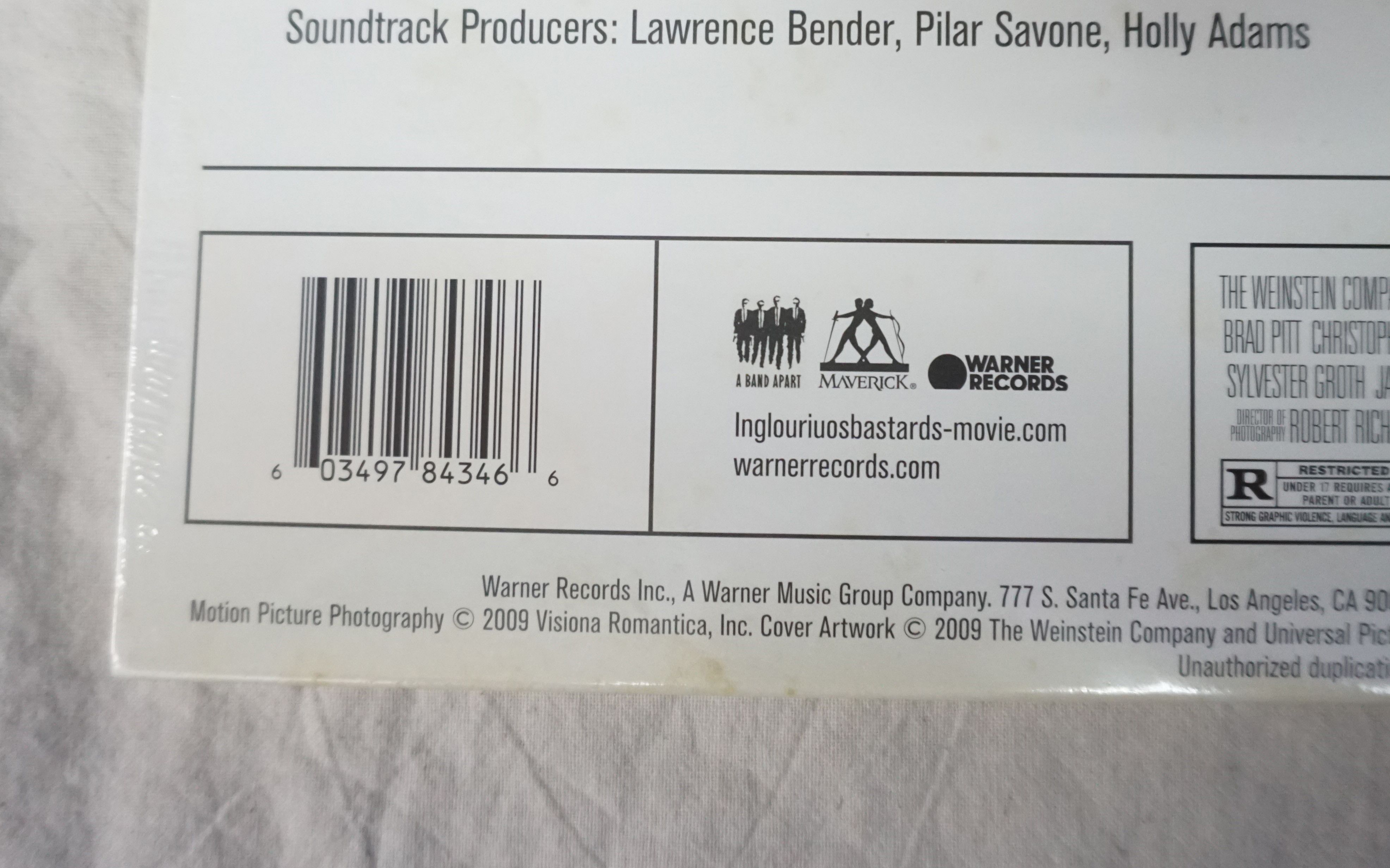Vintage Quentin Tarantino's Inglourious Basterds Vinyl Size ONE SIZE - 3 Thumbnail