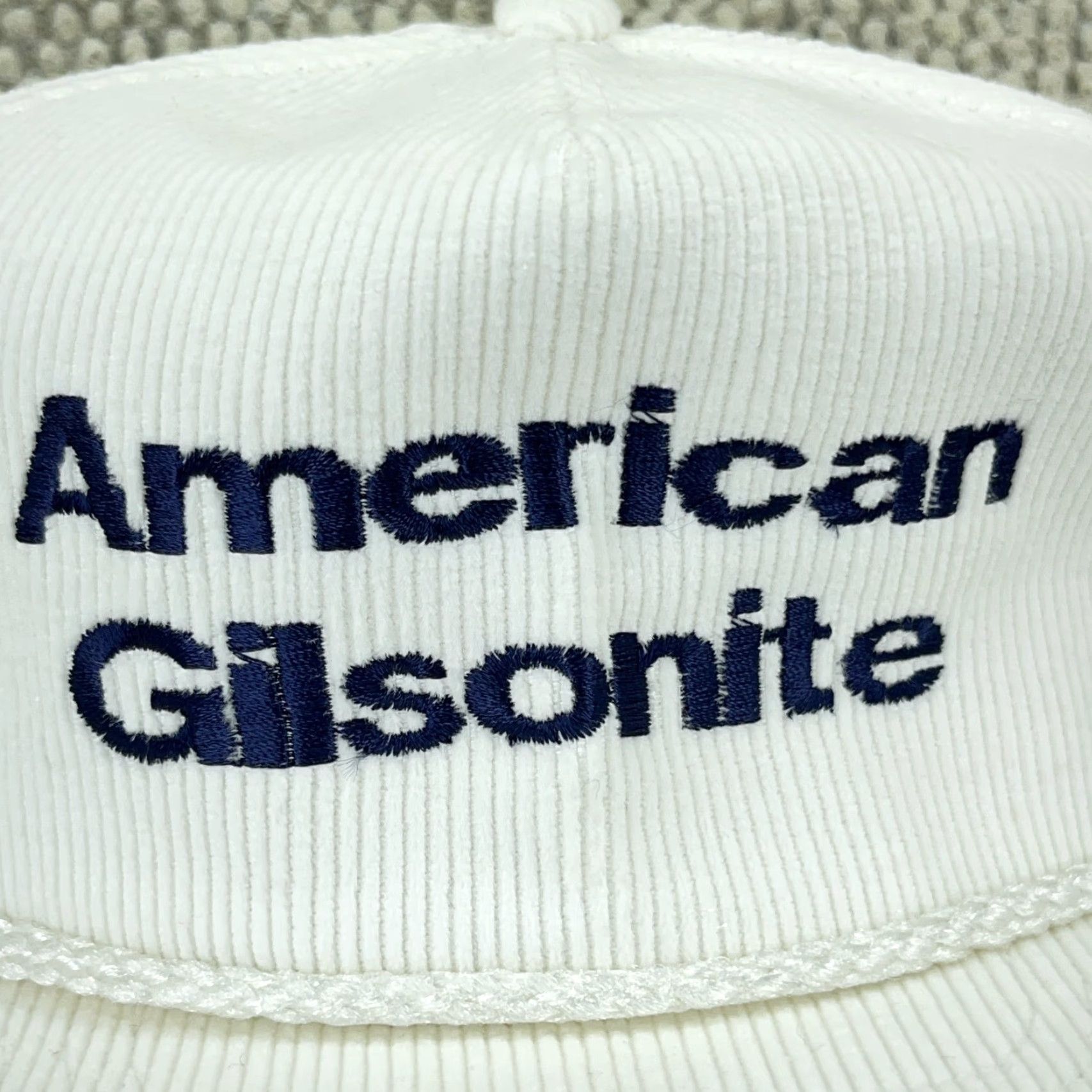 Vintage Vintage American Gilsonite Corduroy Trucker Hat Snapback Men Adjustable White 90s Retro Casual Size ONE SIZE - 2 Thumbnail
