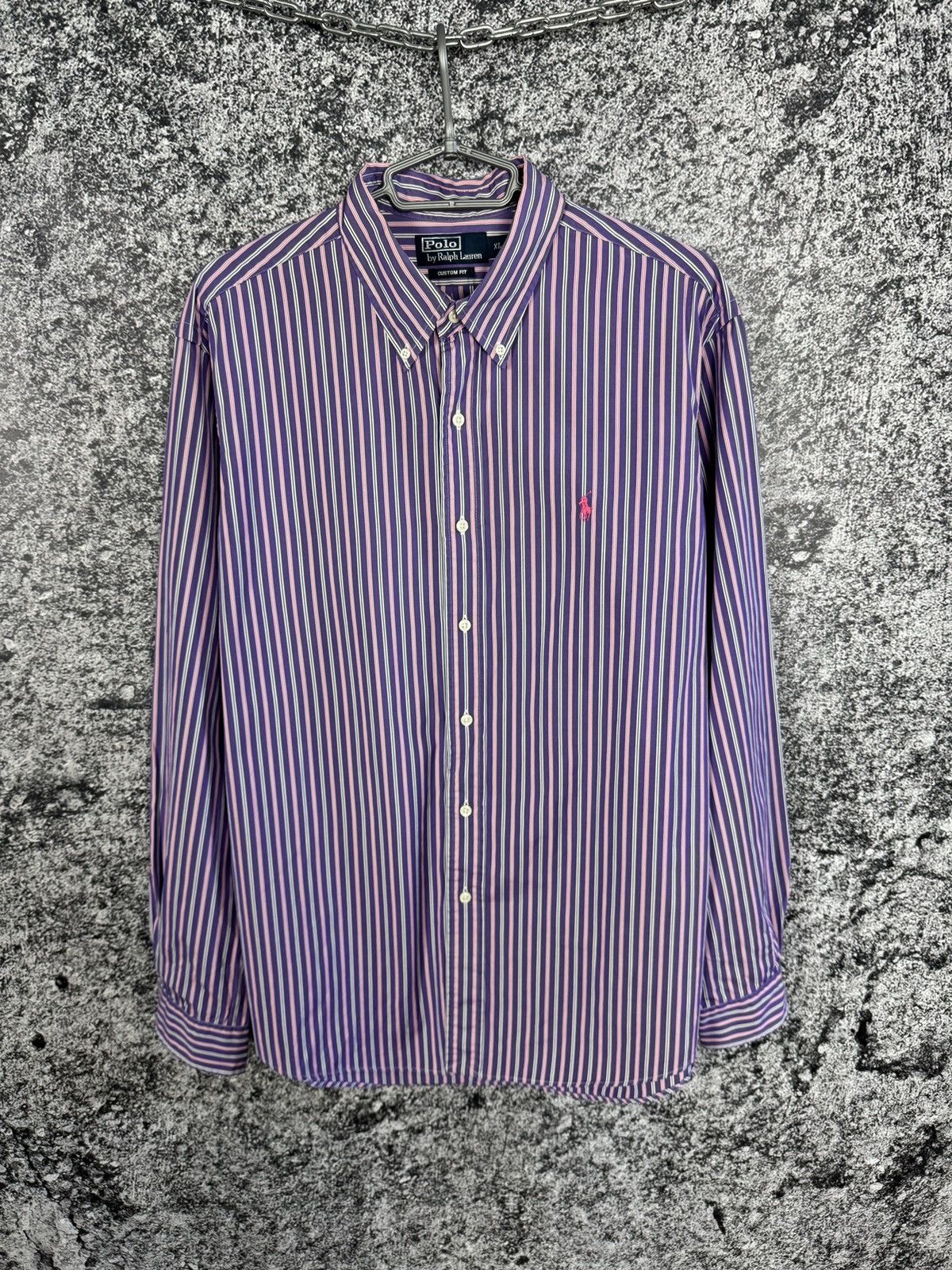 Polo Ralph Lauren Polo Ralph Lauren Long Sleeve Striped Shirt Button Up XL Size US XL / EU 56 / 4 - 1 Thumbnail