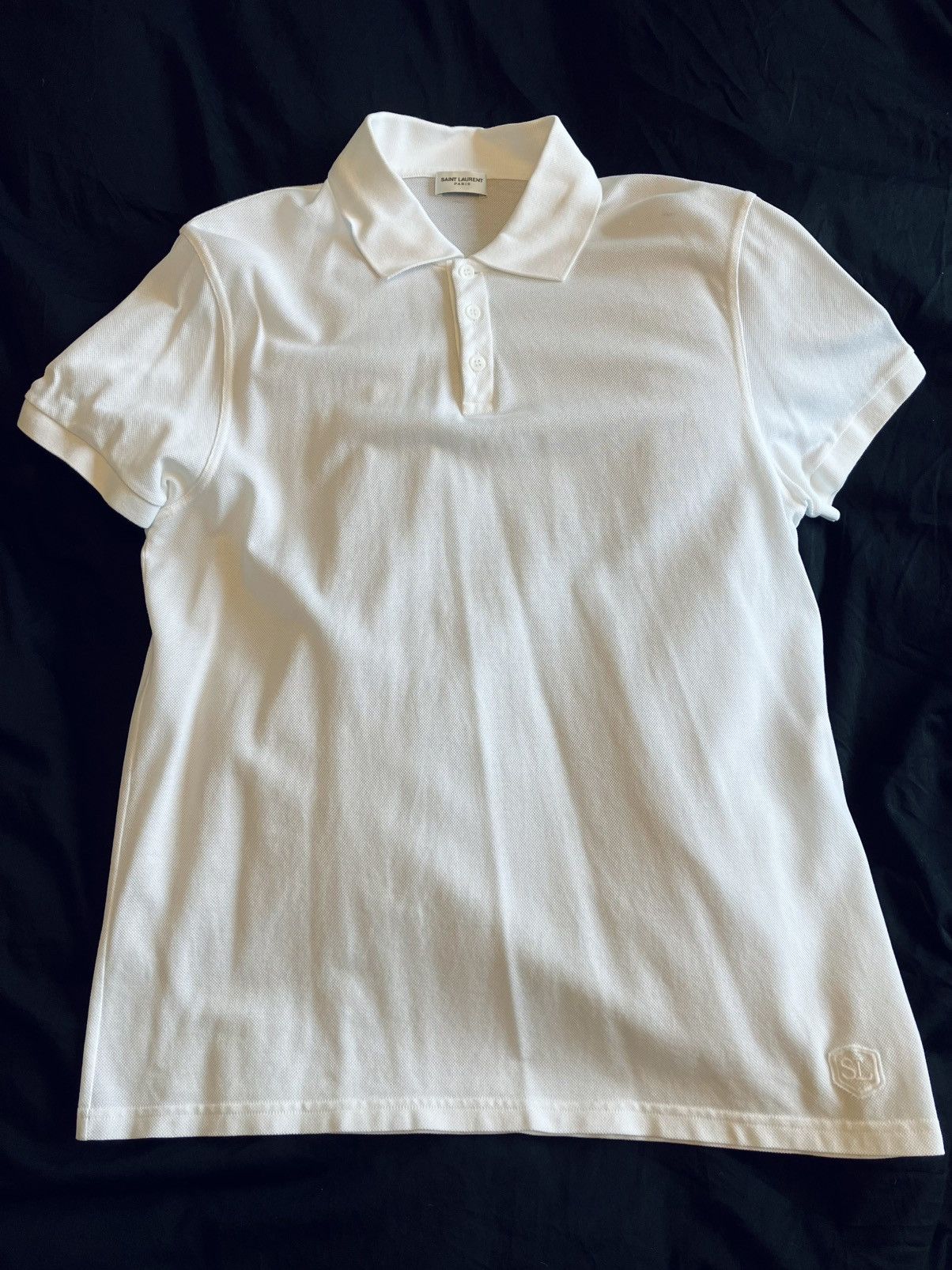 Saint Laurent Paris YSL Cotton Polo Size US L / EU 52-54 / 3 - 1 Thumbnail
