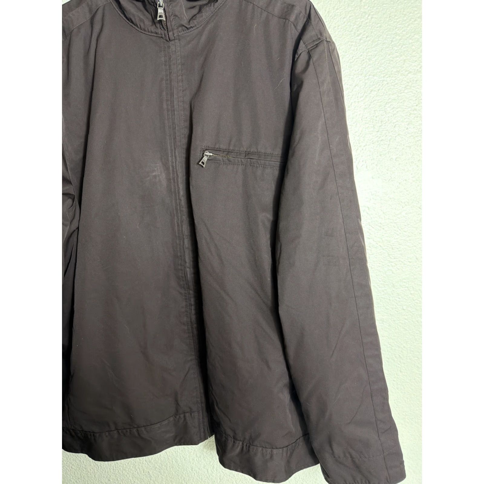 Gap VINTAGE Gap Bomber Jacket Nylon Polyester Lining Full Zip Mens XL Brown Size US XL / EU 56 / 4 - 4 Thumbnail