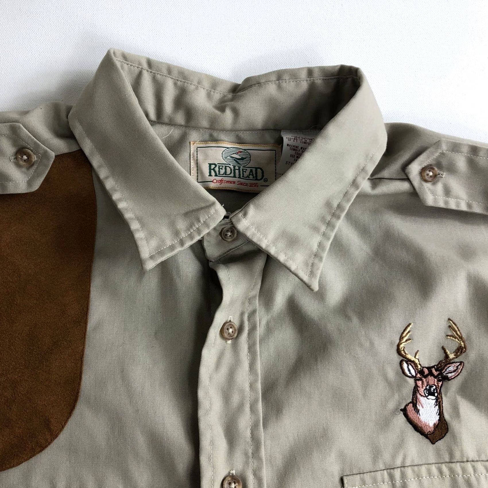 Vintage VINTAGE RedHead Long Sleeve Button Up Shirt Mens 2XL Hunting Deer Embroidery Shirt Size US XXL / EU 58 / 5 - 6 Thumbnail