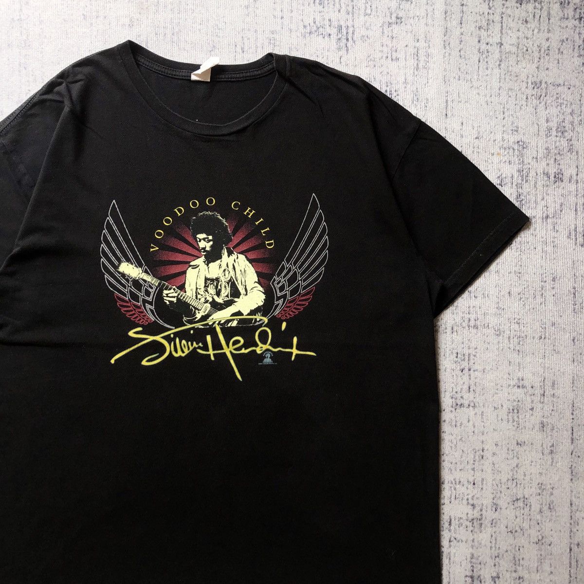 Jimi Hendrix Vintage JIMI HENDRIX T shirt Size US XL / EU 56 / 4 - 2 Thumbnail