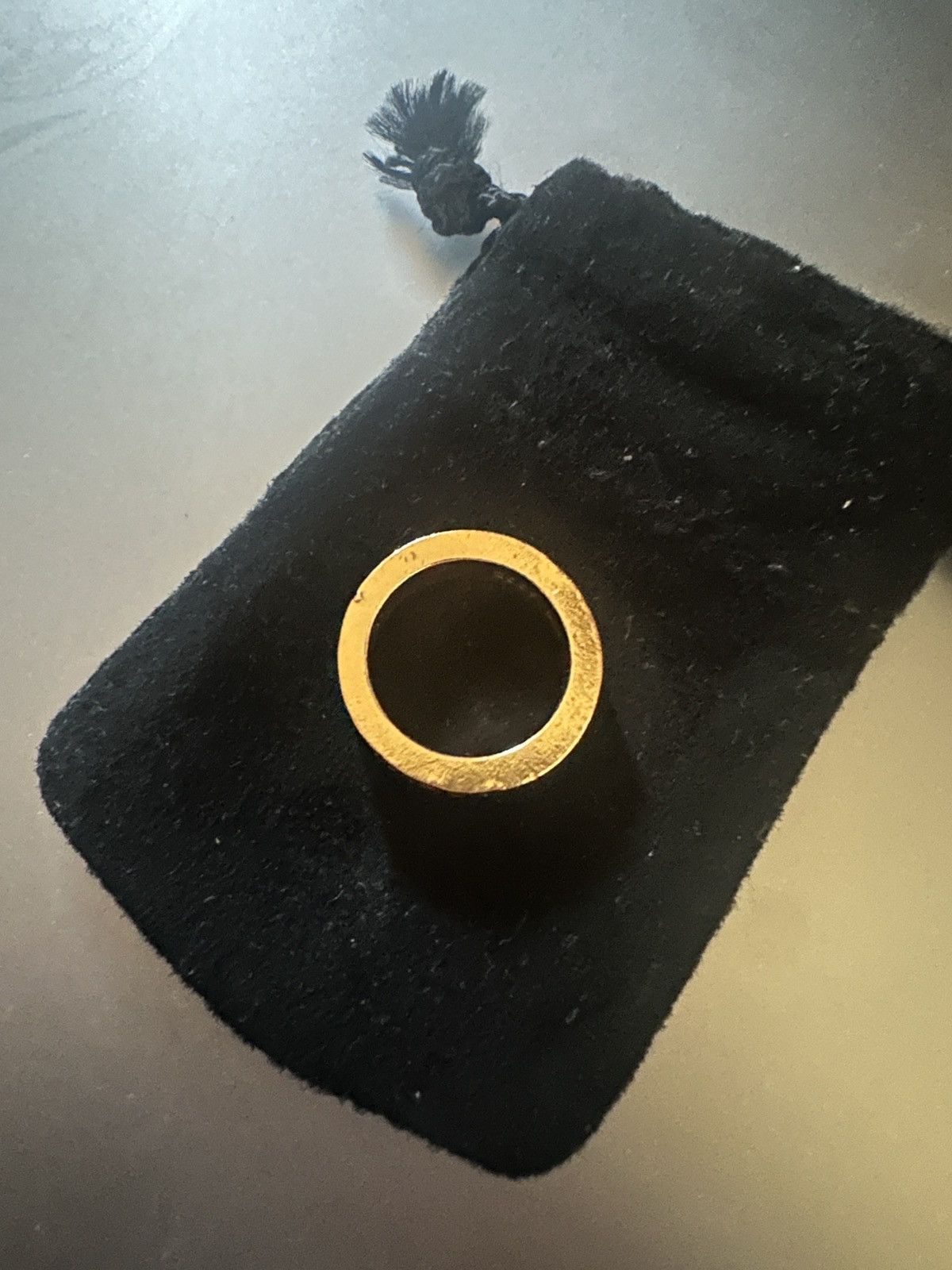 Chrome Hearts Chrome Hearts 22k Gold Fuck You Spacer Ring 6mm Size 8 Size ONE SIZE - 8 Thumbnail