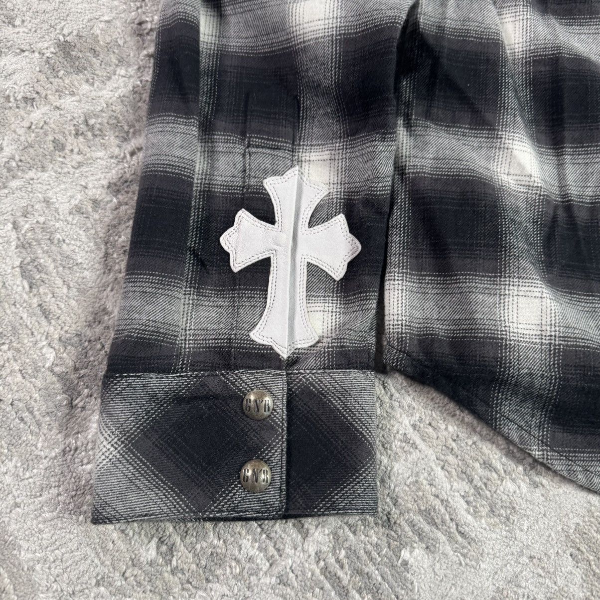 Chrome Hearts Guns n roses leather button up Size US L / EU 52-54 / 3 - 4 Thumbnail