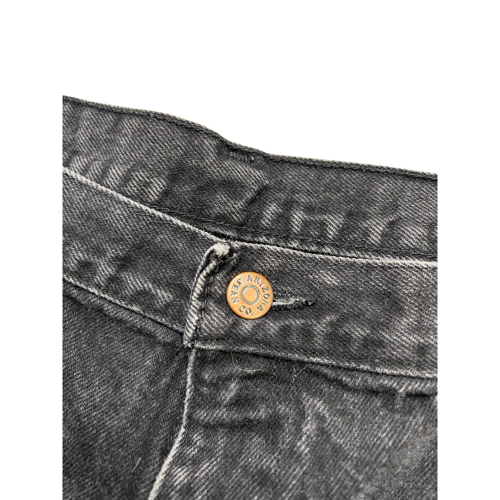 Vintage Vintage 90s Arizona Jeans Co Black Denim Jeans 40x30 USA. Size US 40 / EU 56 - 5 Thumbnail