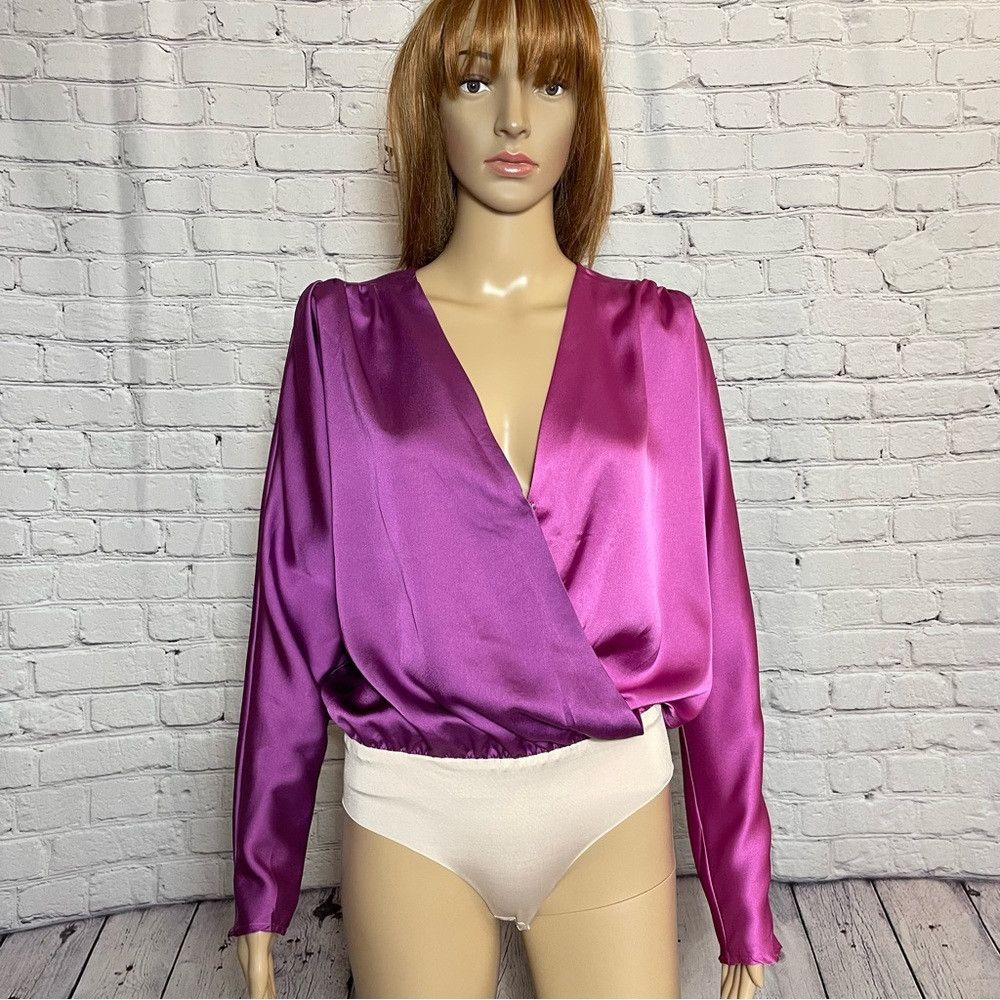 Other NWT New Strut & Bolt Two-Tone Bodysuit Dark Light Purple Si Size M / US 6-8 / IT 42-44 - 2 Thumbnail