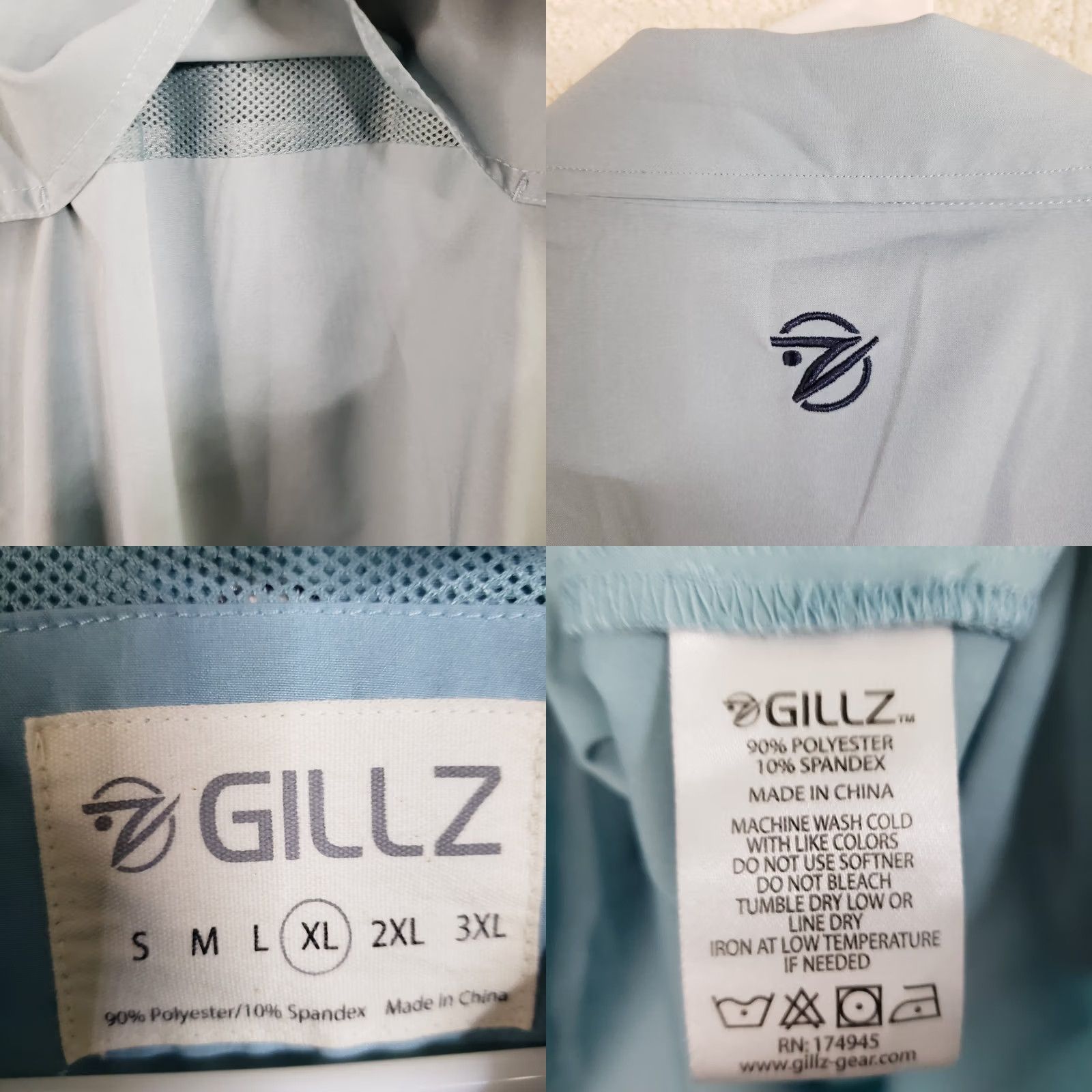 Vintage Gillz Performance Shirt Men XL Vented Short Sleeve Blue Button-Up Casual Fisherman Size US XL / EU 56 / 4 - 9 Thumbnail
