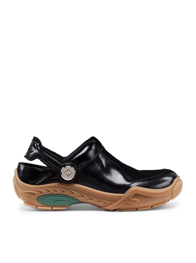 image of Fendi Lab Clogs Shoes in Black, Men's (Size 7)