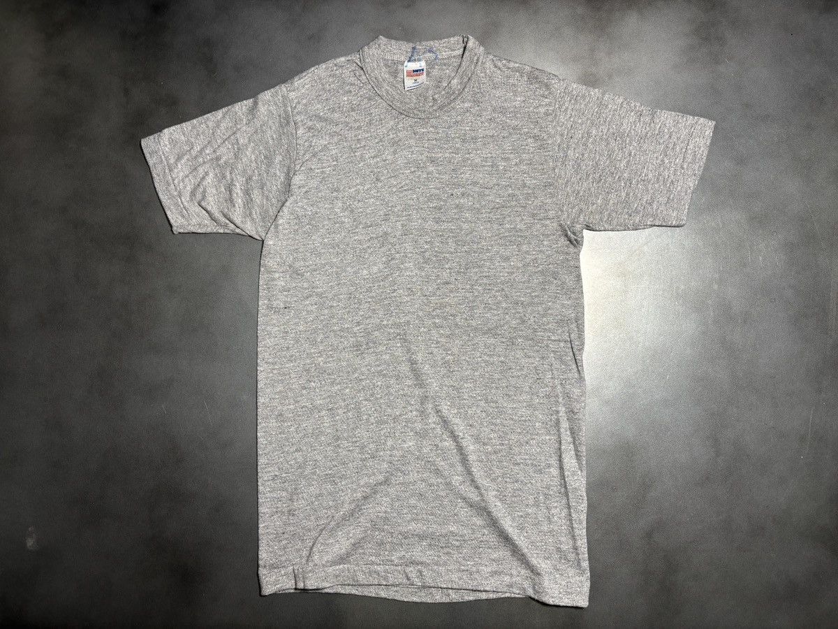 Vintage 1980s Soffe Sweats T 80s Vintage Blank Tee Heather Baby T-Sh Size US S / EU 44-46 / 1 - 7 Thumbnail