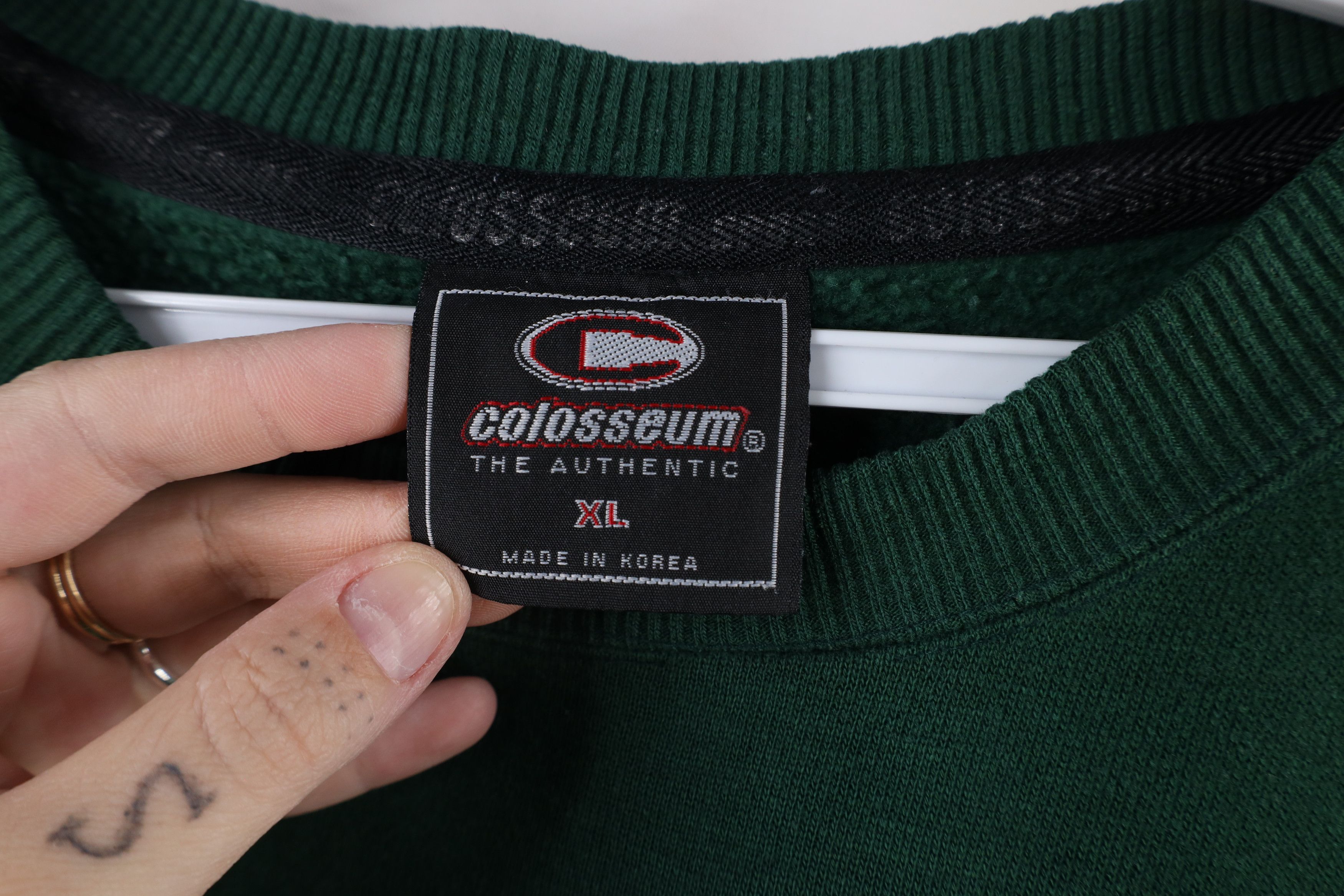 Vintage Vintage 90s Michigan State University Spartans Sweatshirt Size US L / EU 52-54 / 3 - 9 Thumbnail