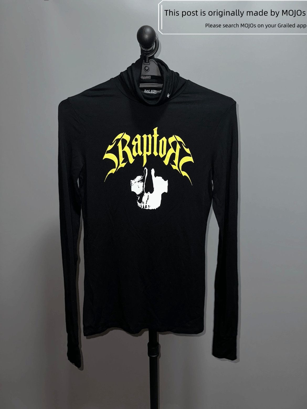Raf Simons 22SS Sraptors Hi-neck L/S Tee