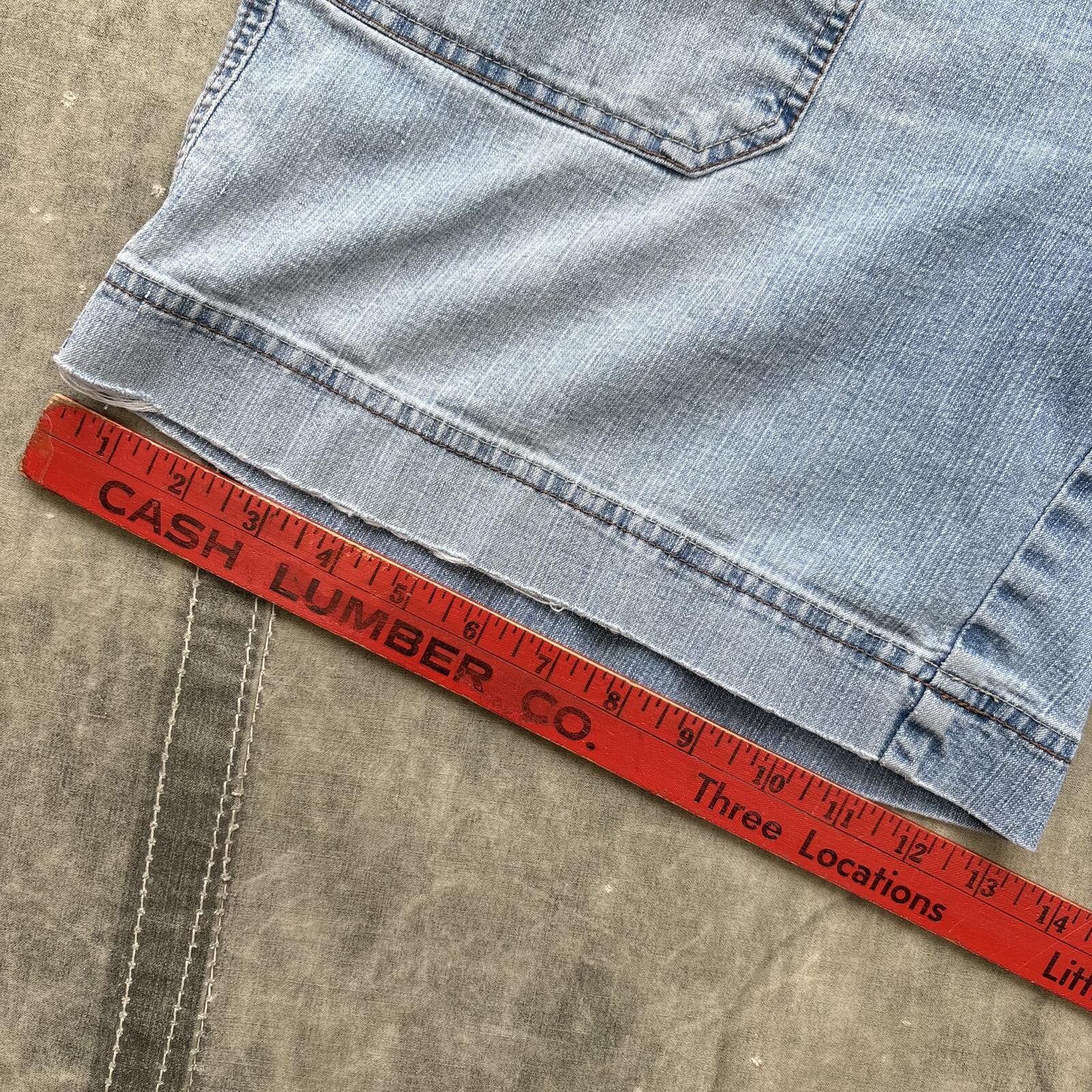 Faded Glory Vintage Y2K Faded Glory Indie Skater Denim Shorts Jorts Size 34" / US 12 / IT 48 - 7 Thumbnail