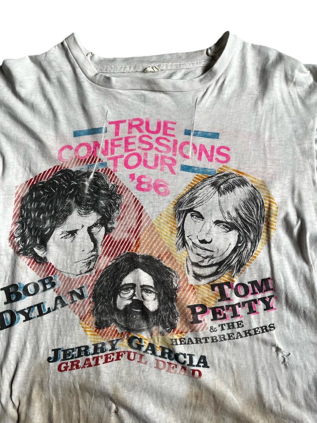 Band Tees Bob Dylan Jerry Garcia Tom Petty Tour 1986 T shirt Size US M / EU 48-50 / 2 - 3 Thumbnail