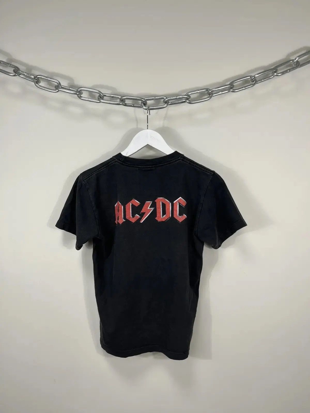 Band Tees × Vintage Vintage AC/DC Let There Be Rock Faded Rare Band Tee Size US S / EU 44-46 / 1 - 6 Thumbnail