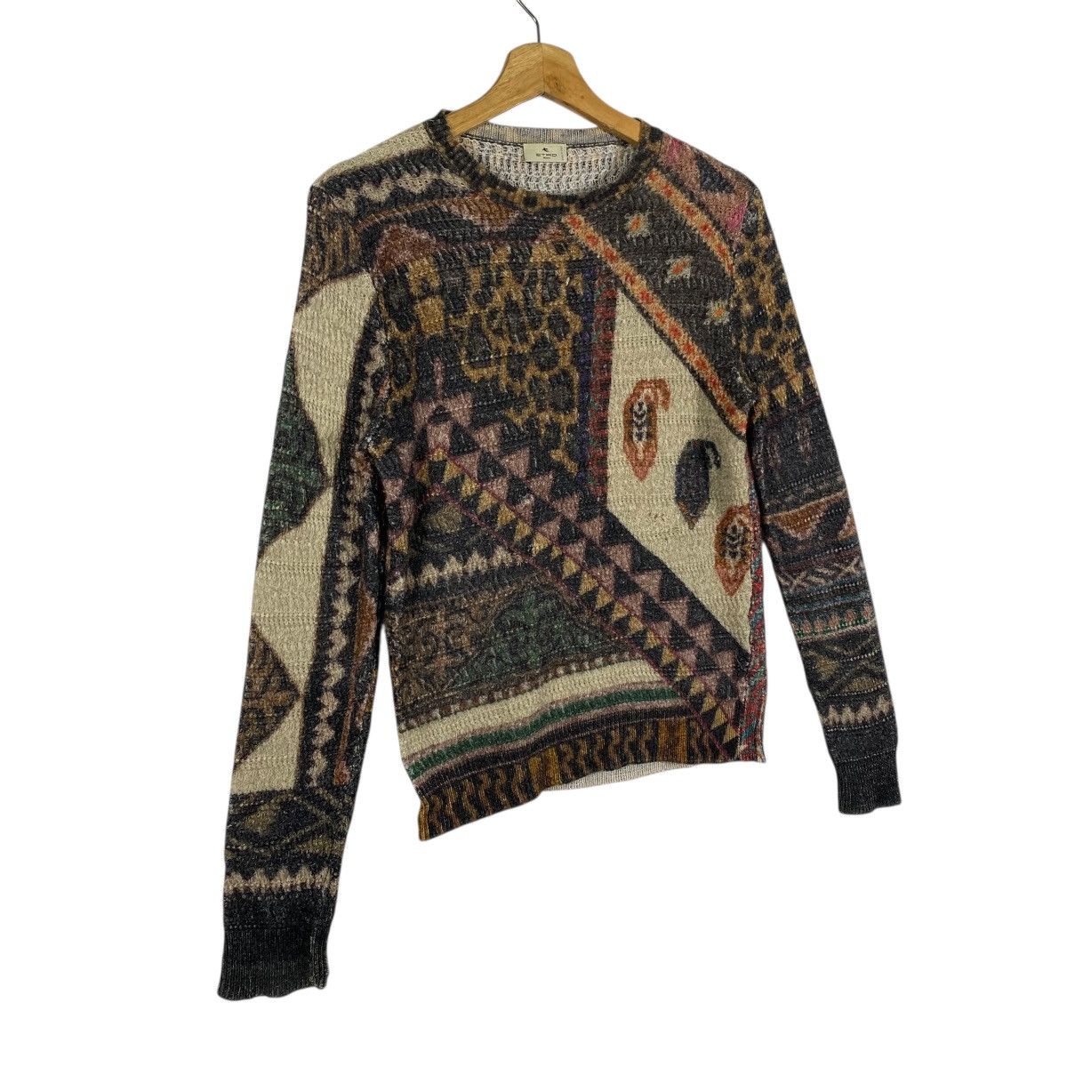 Etro Etro Multicolor Geometric and Animal Print Sweater Knit Size M / US 6-8 / IT 42-44 - 7 Thumbnail